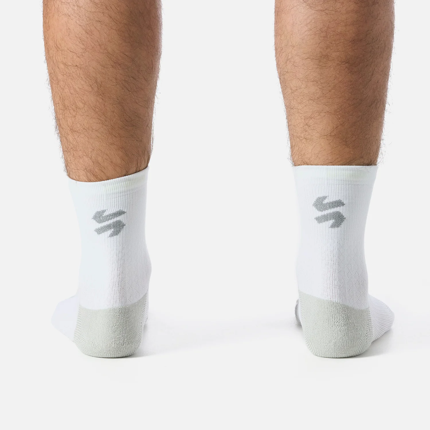 Calcetines Hombre Stride Running Mid Socks Blanco Vulcano - Image 3