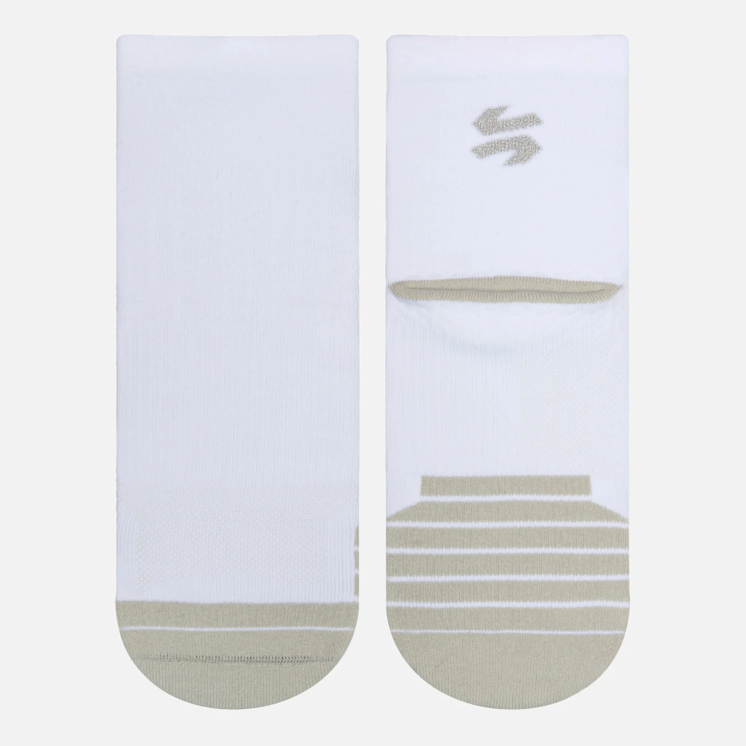 Calcetines Mujer Stride Running Mid Socks Blanco Vulcano - Image 4