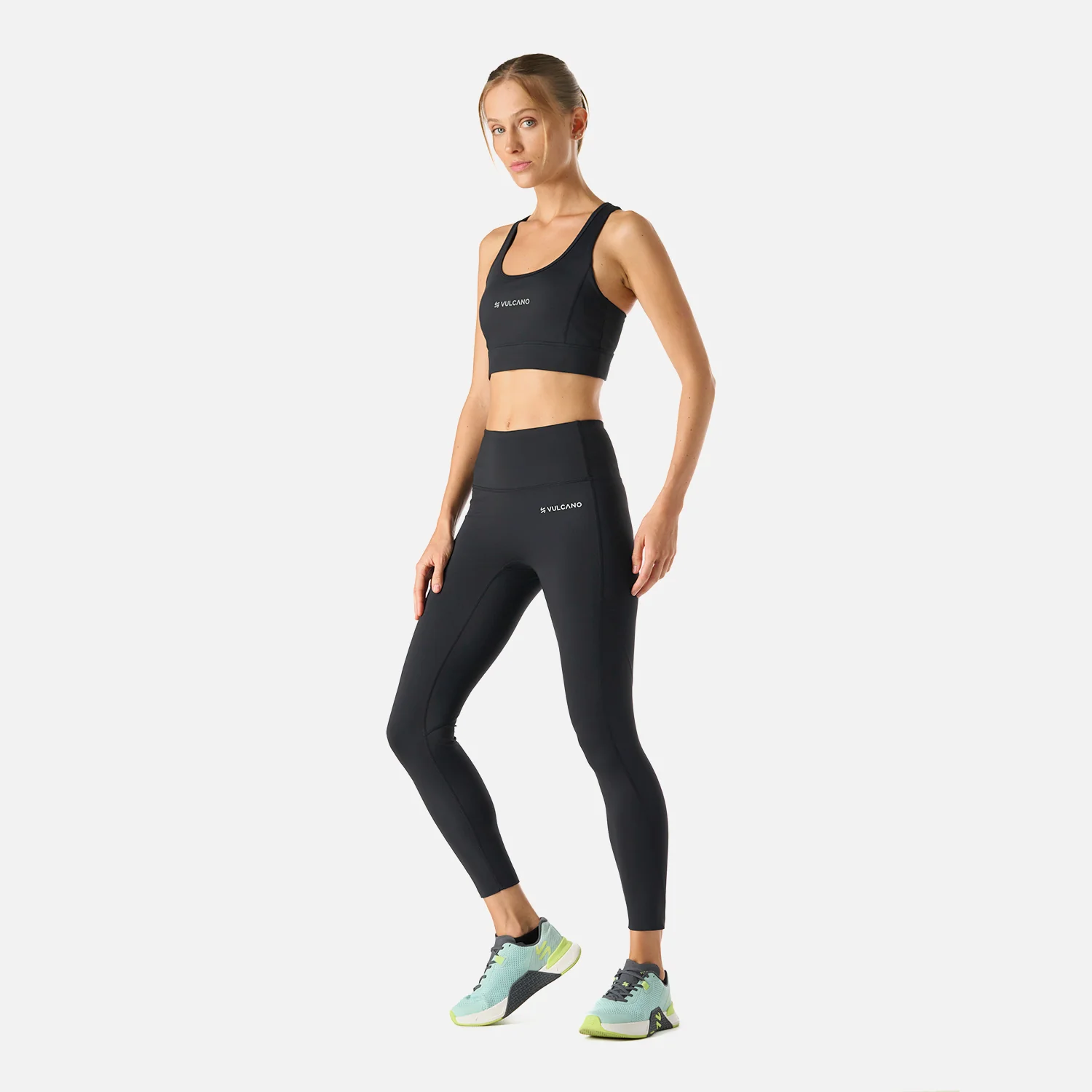 Calza Mujer Built To Move 7/8 High Rise Leggins Negro Vulcano - Image 7