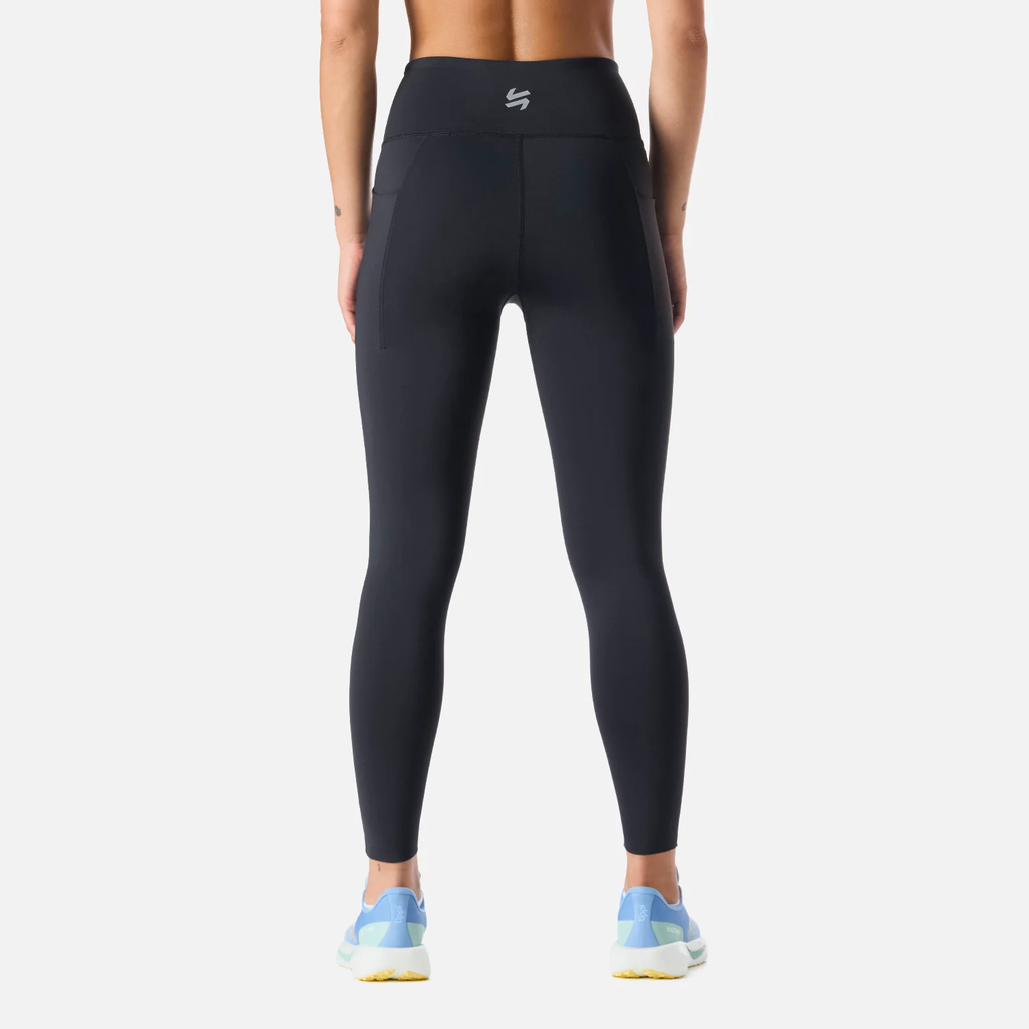 Calza Mujer Built To Move Compressive 7/8 Super High Rise Leggins Negro Vulcano - Image 4