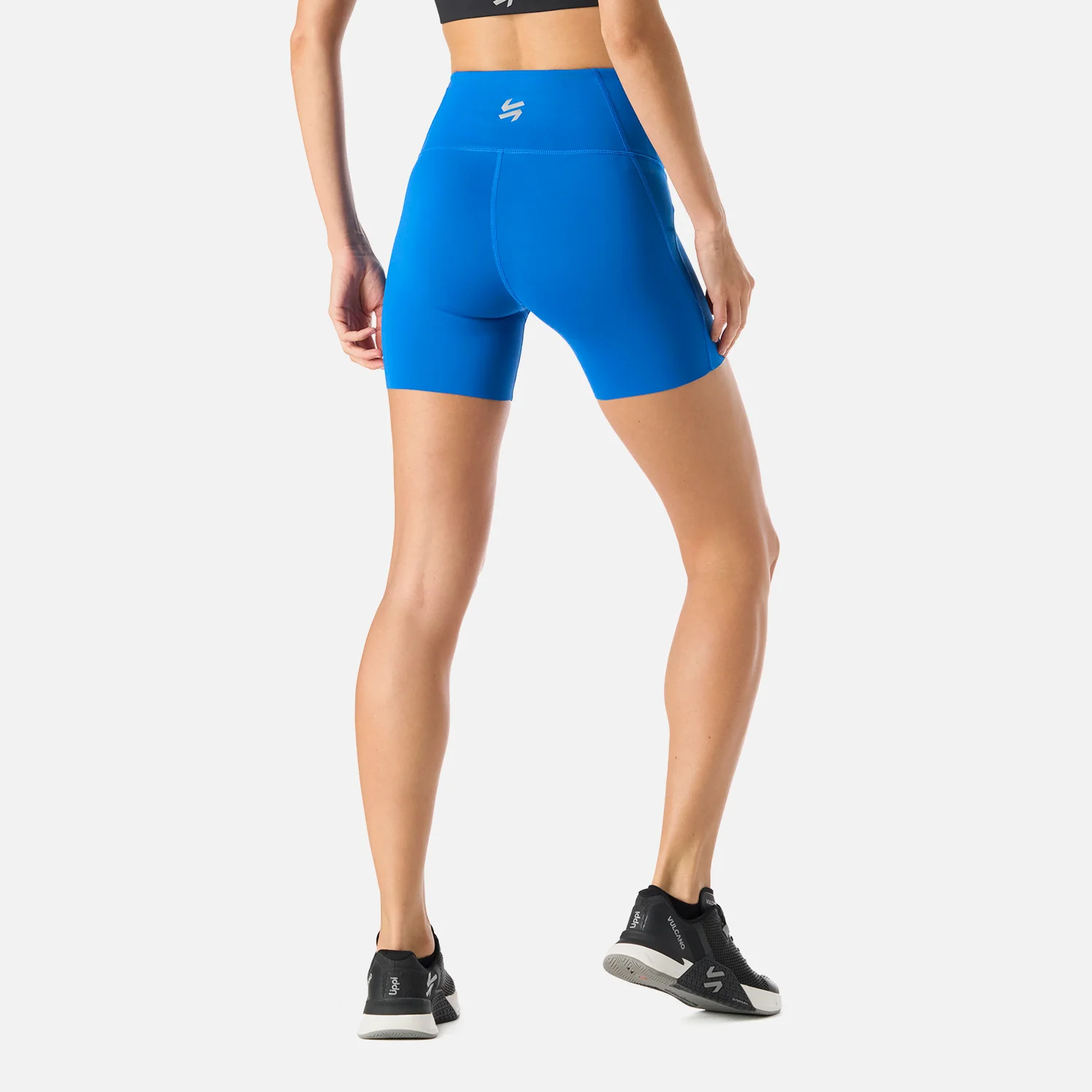 Calza Mujer Built To Move Compressive Short High Rise Leggins Azul Vulcano - Image 4