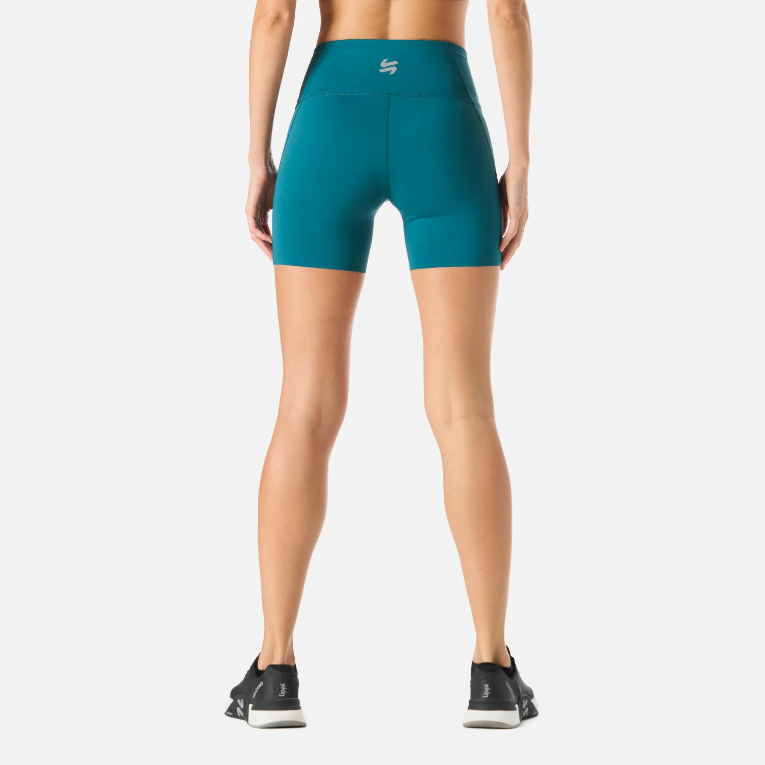 Calza Mujer Built To Move Compressive Short High Rise Leggins Petroleo Vulcano - Image 4
