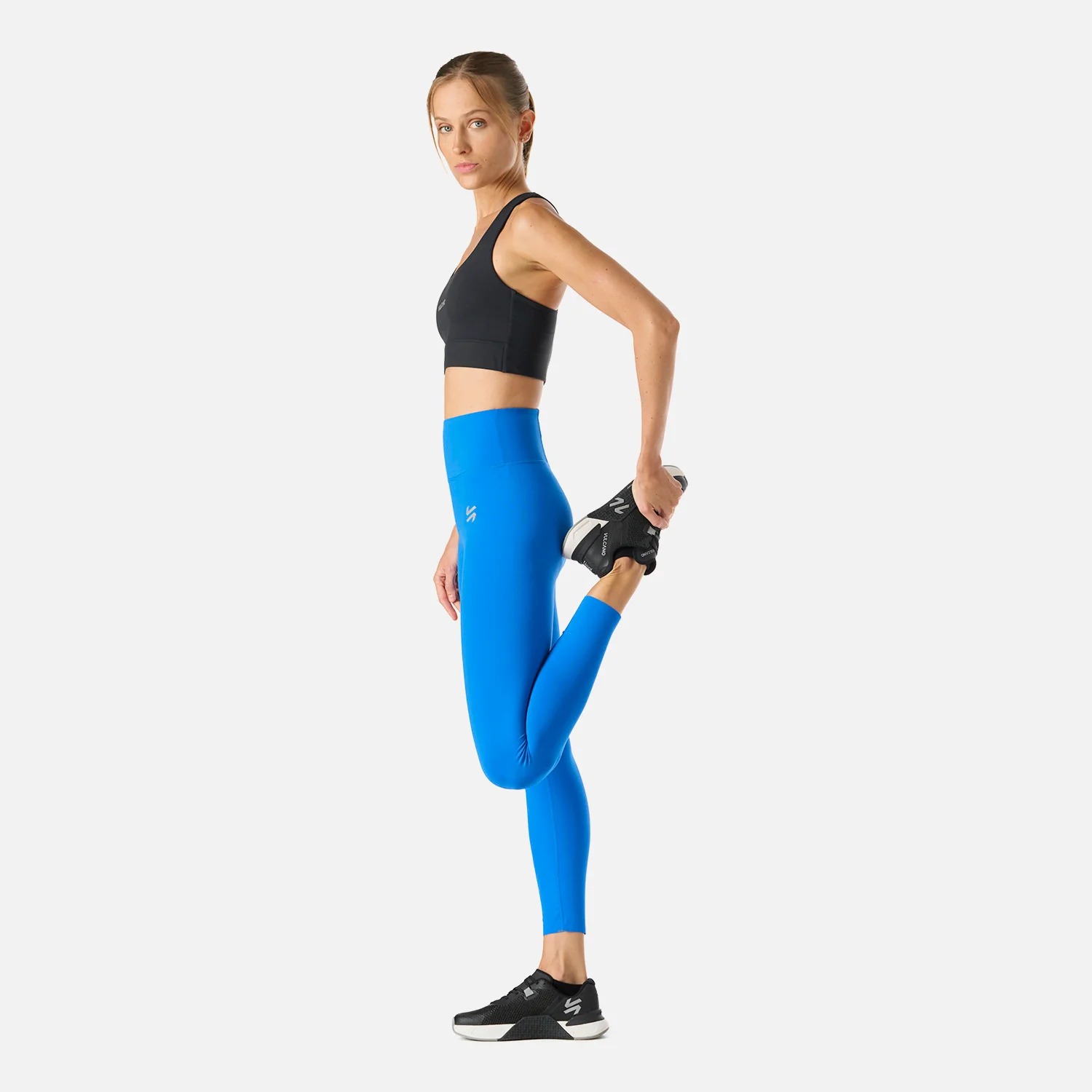 Calza Mujer Tempo 7/8 Super High Rise Leggins Azul Vulcano - Image 3