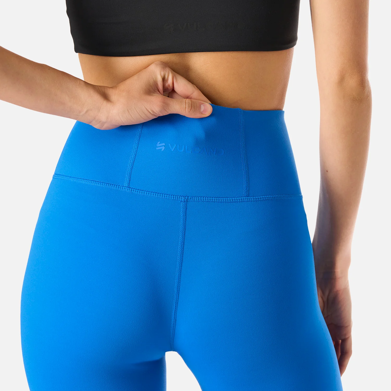 Calza Mujer Tempo 7/8 Super High Rise Leggins Azul Vulcano - Image 6