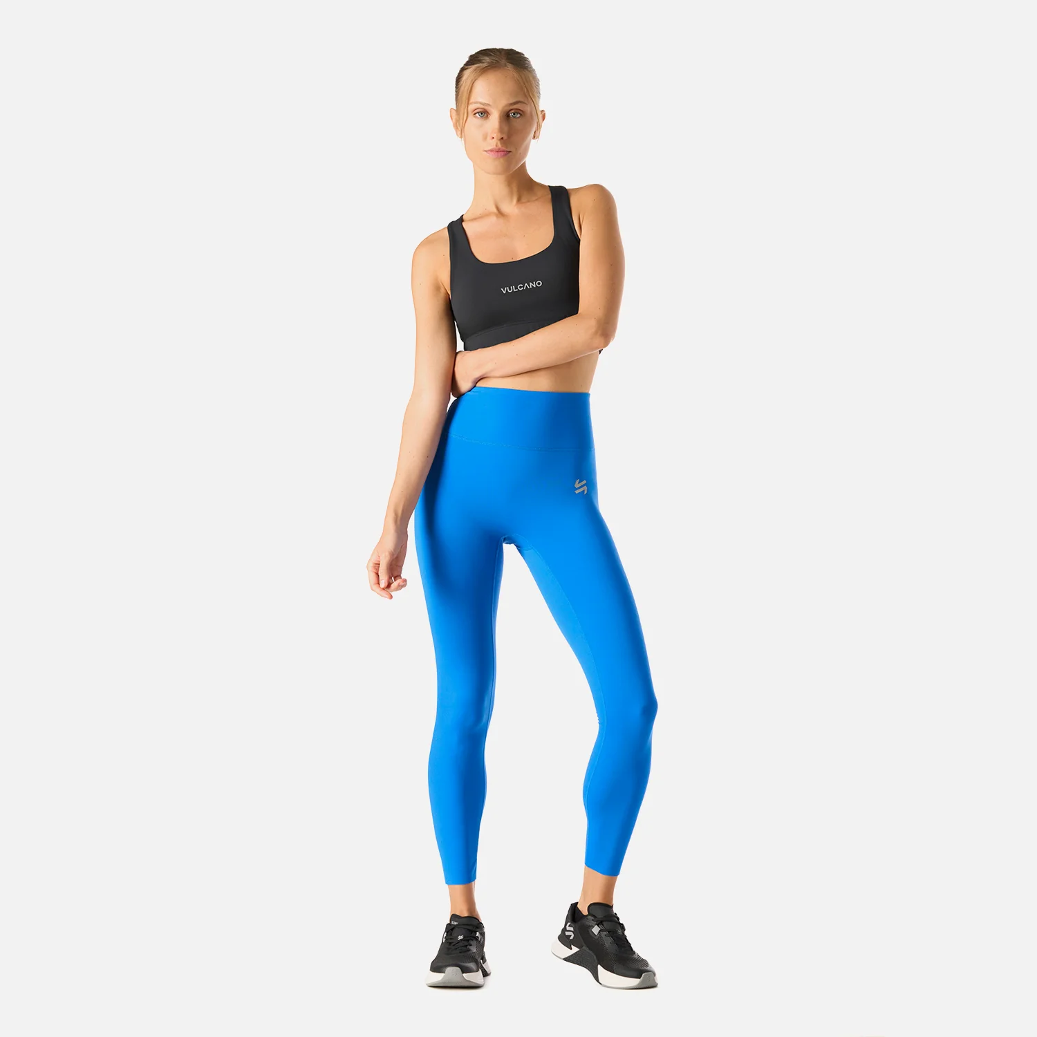 Calza Mujer Tempo 7/8 Super High Rise Leggins Azul Vulcano - Image 7