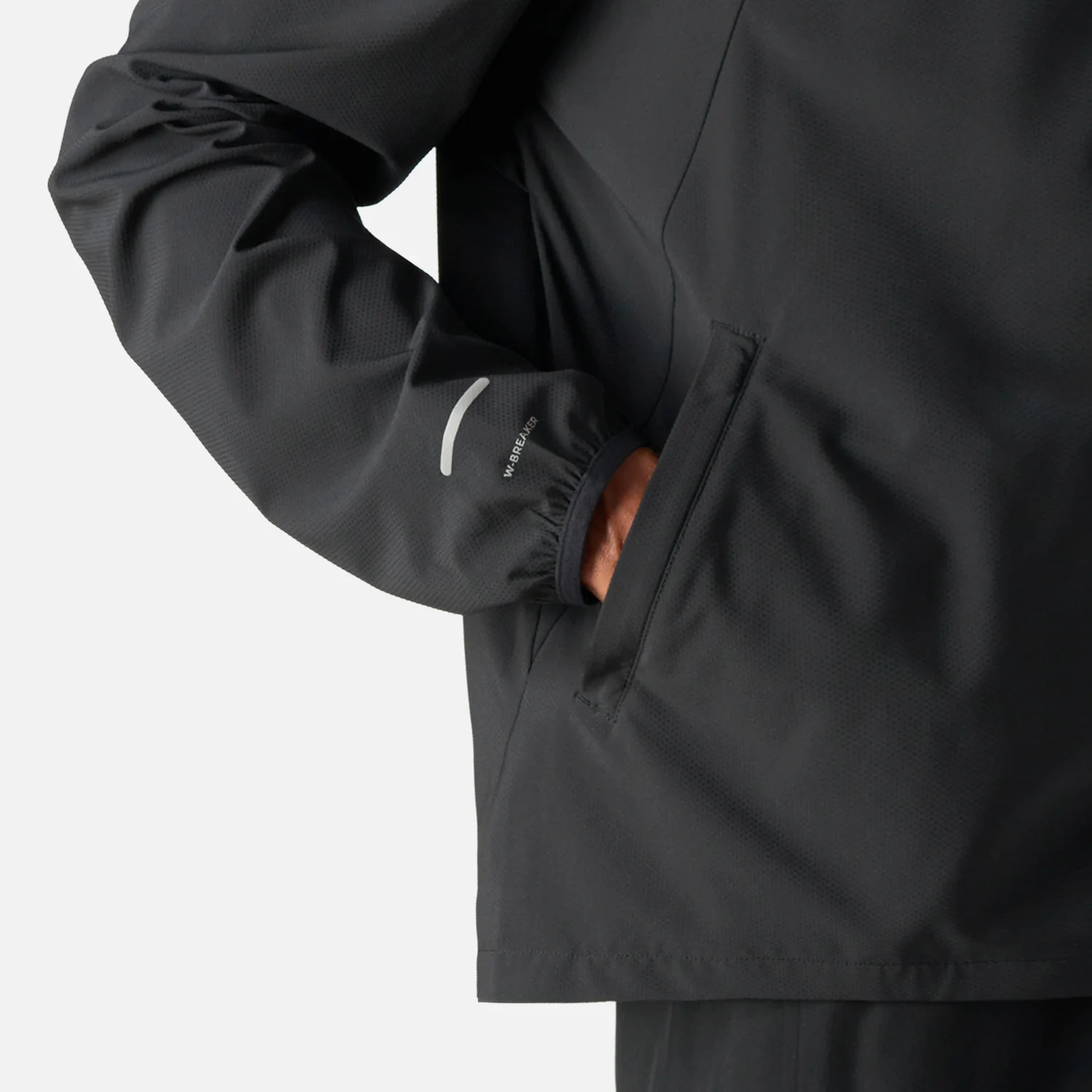 Chaqueta Hombre Built To Move Pro Windbreaker Jacket Negro Vulcano - Image 8