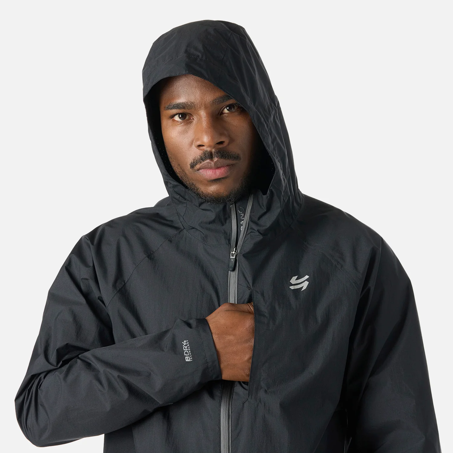 Chaqueta Hombre Built To Move Waterproof Jacket Negro Vulcano - Image 6