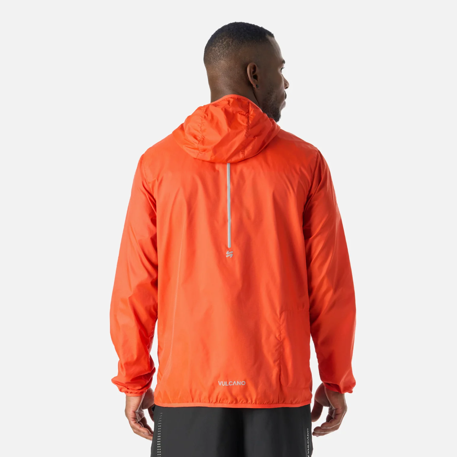Chaqueta Hombre Built To Move Windbreaker Jacket Naranjo Vulcano - Image 4