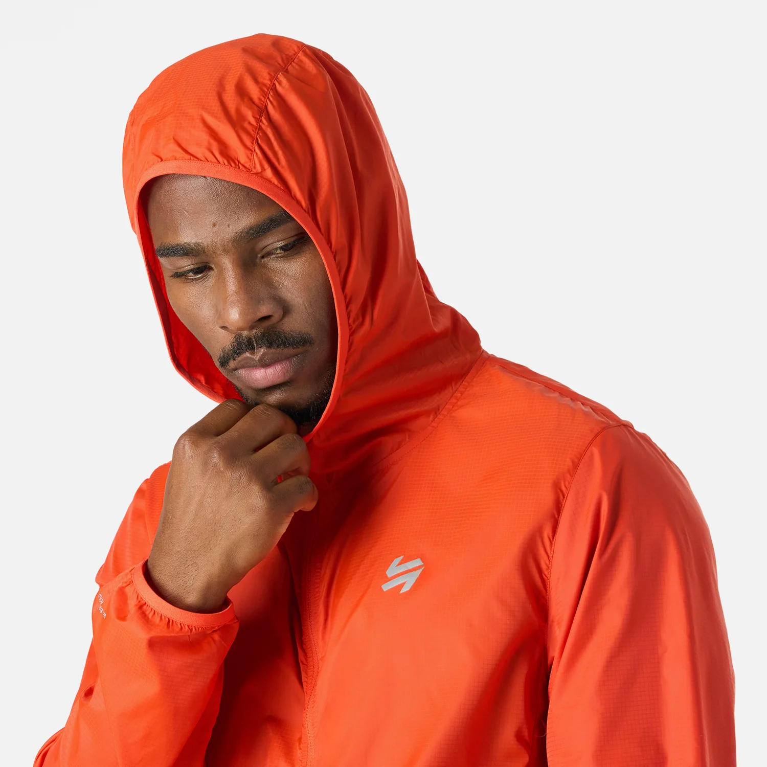 Chaqueta Hombre Built To Move Windbreaker Jacket Naranjo Vulcano - Image 5