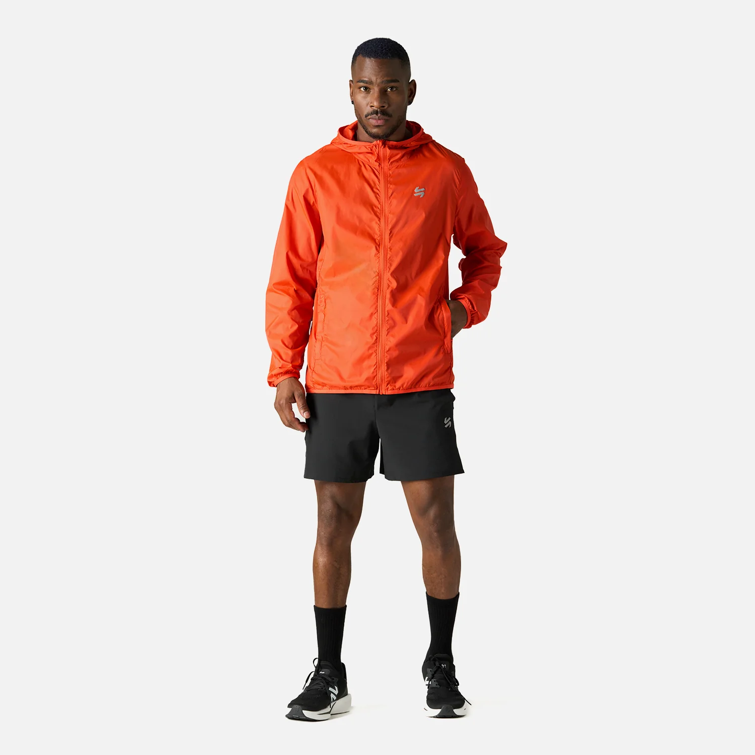 Chaqueta Hombre Built To Move Windbreaker Jacket Naranjo Vulcano - Image 9