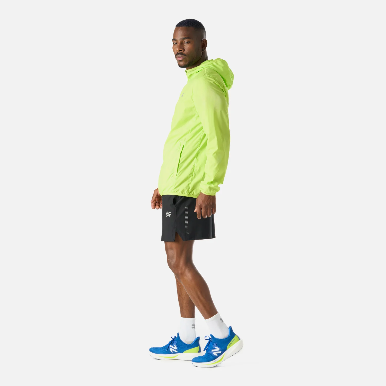 Chaqueta Hombre Built To Move Windbreaker Jacket Verde Lima Vulcano - Image 3