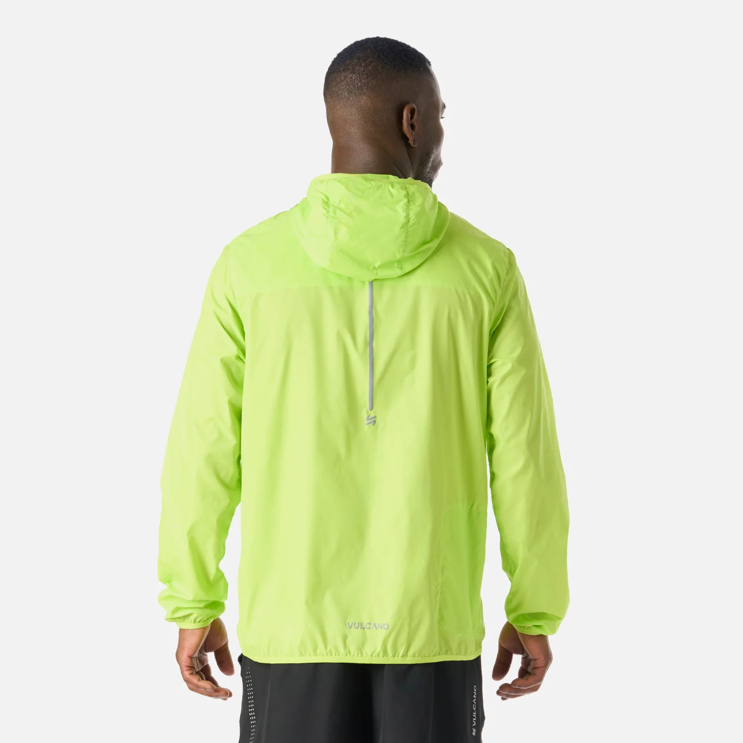 Chaqueta Hombre Built To Move Windbreaker Jacket Verde Lima Vulcano - Image 4