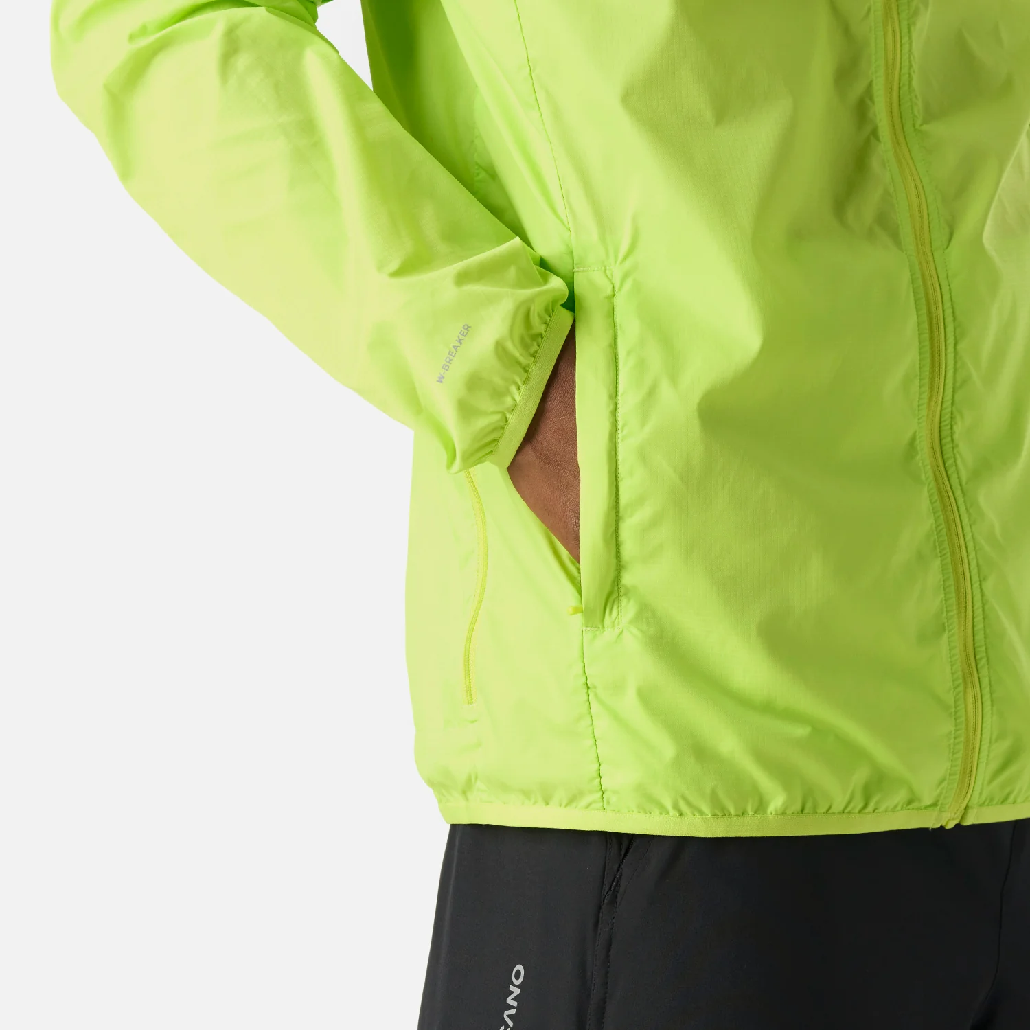 Chaqueta Hombre Built To Move Windbreaker Jacket Verde Lima Vulcano - Image 6