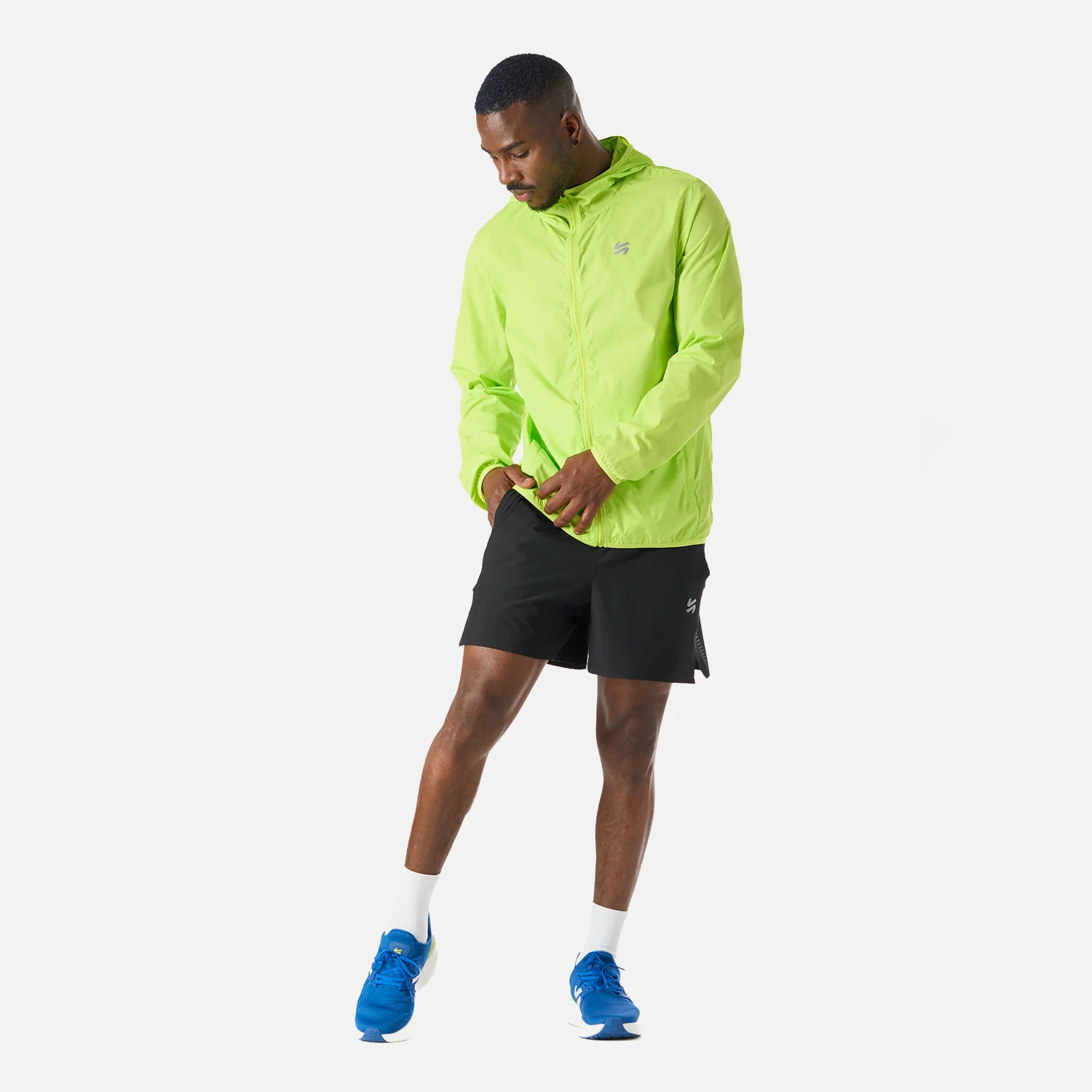 Chaqueta Hombre Built To Move Windbreaker Jacket Verde Lima Vulcano - Image 9
