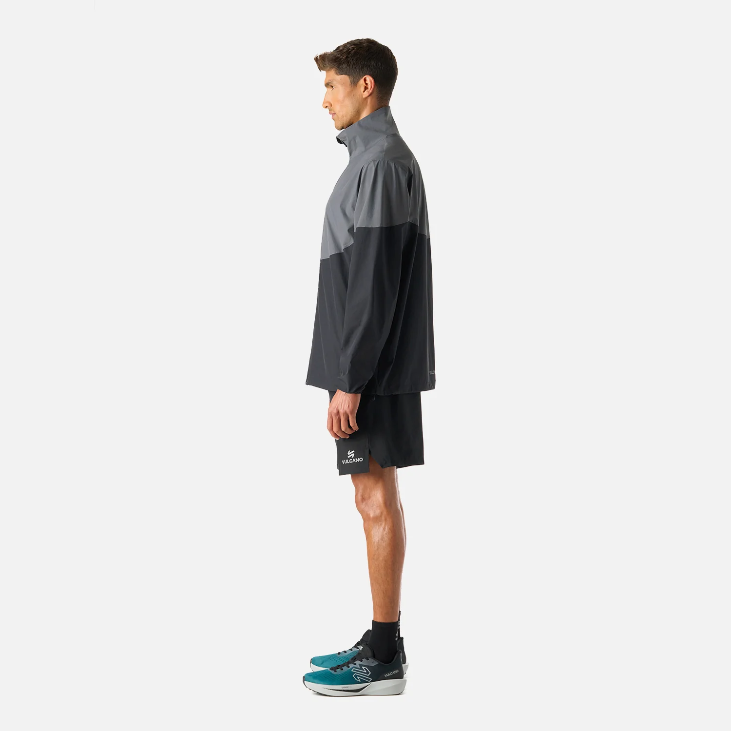 Chaqueta Hombre Tempo Full Zip Windbreaker Jacket Negro Vulcano - Image 3