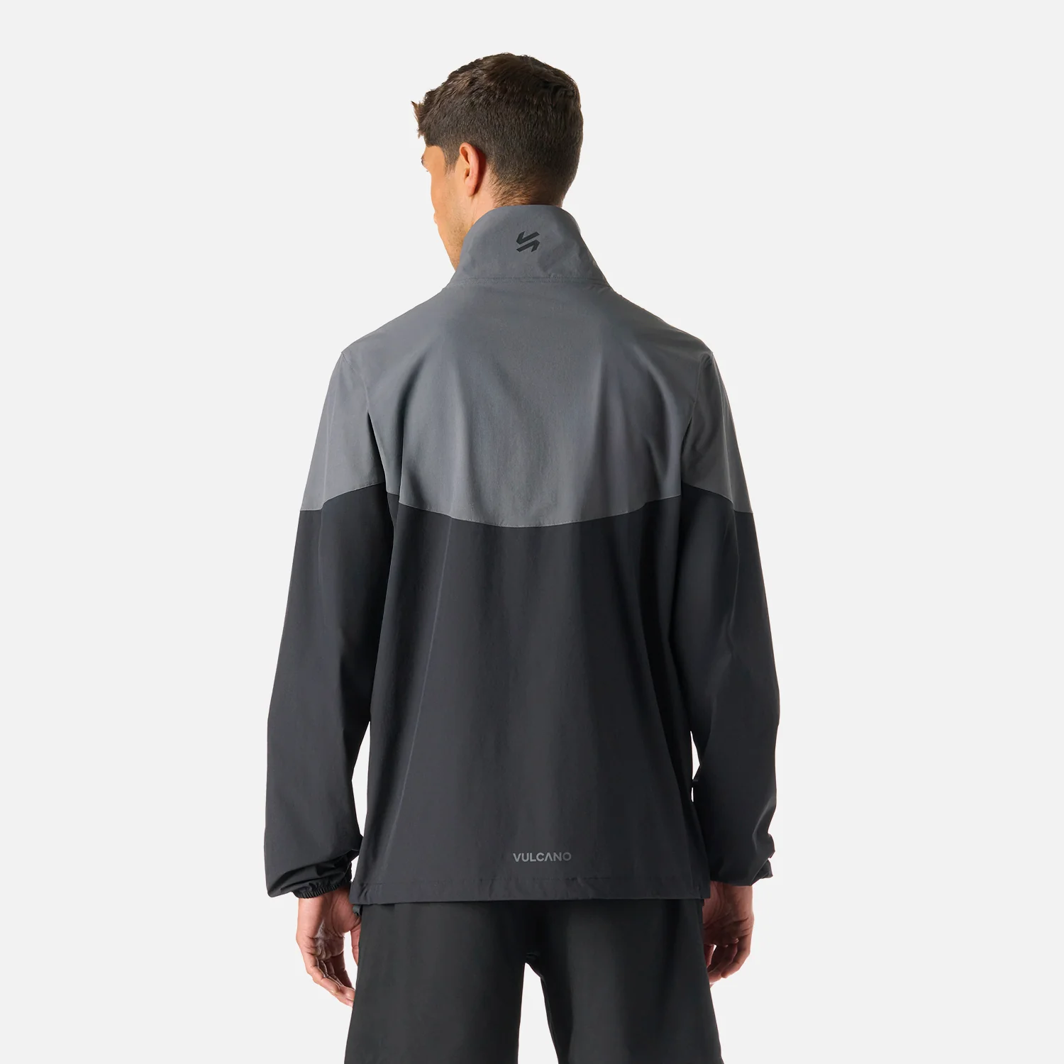Chaqueta Hombre Tempo Full Zip Windbreaker Jacket Negro Vulcano - Image 4