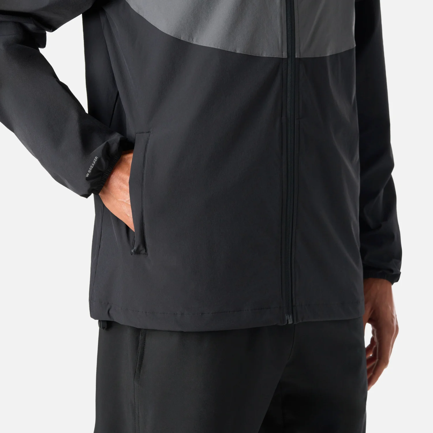 Chaqueta Hombre Tempo Full Zip Windbreaker Jacket Negro Vulcano - Image 6