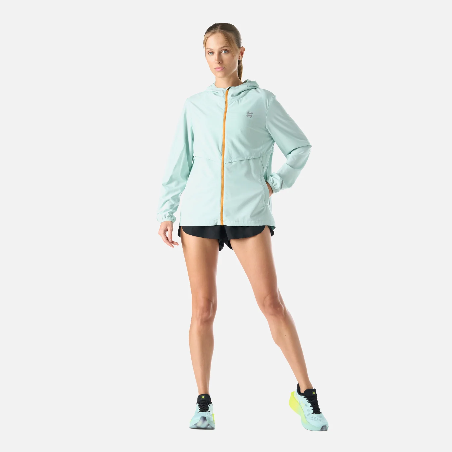 Chaqueta Mujer Built To Move Pro Windbreaker Jacket Jade Vulcano - Image 7