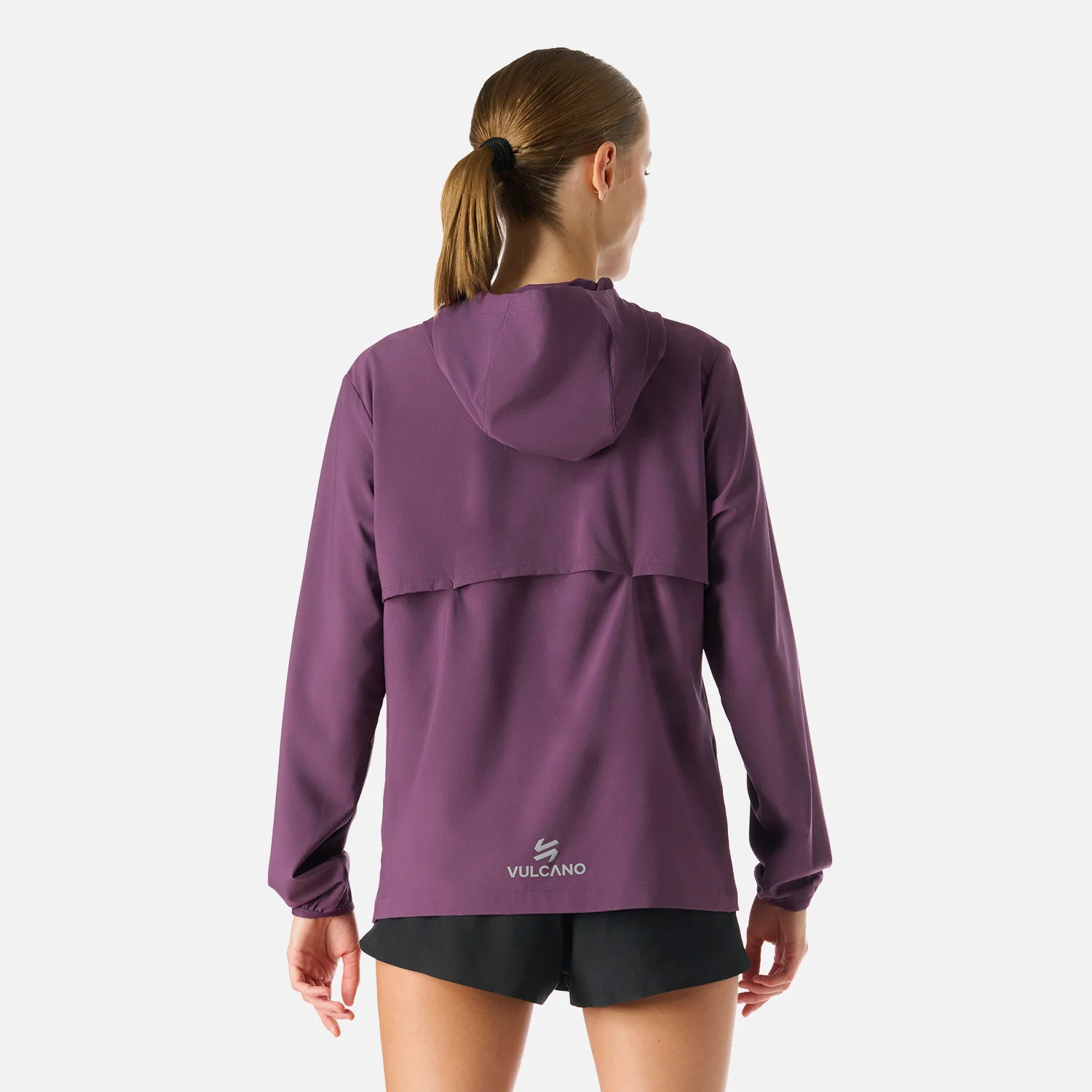 Chaqueta Mujer Built To Move Pro Windbreaker Jacket Morado Oscuro Vulcano - Image 4