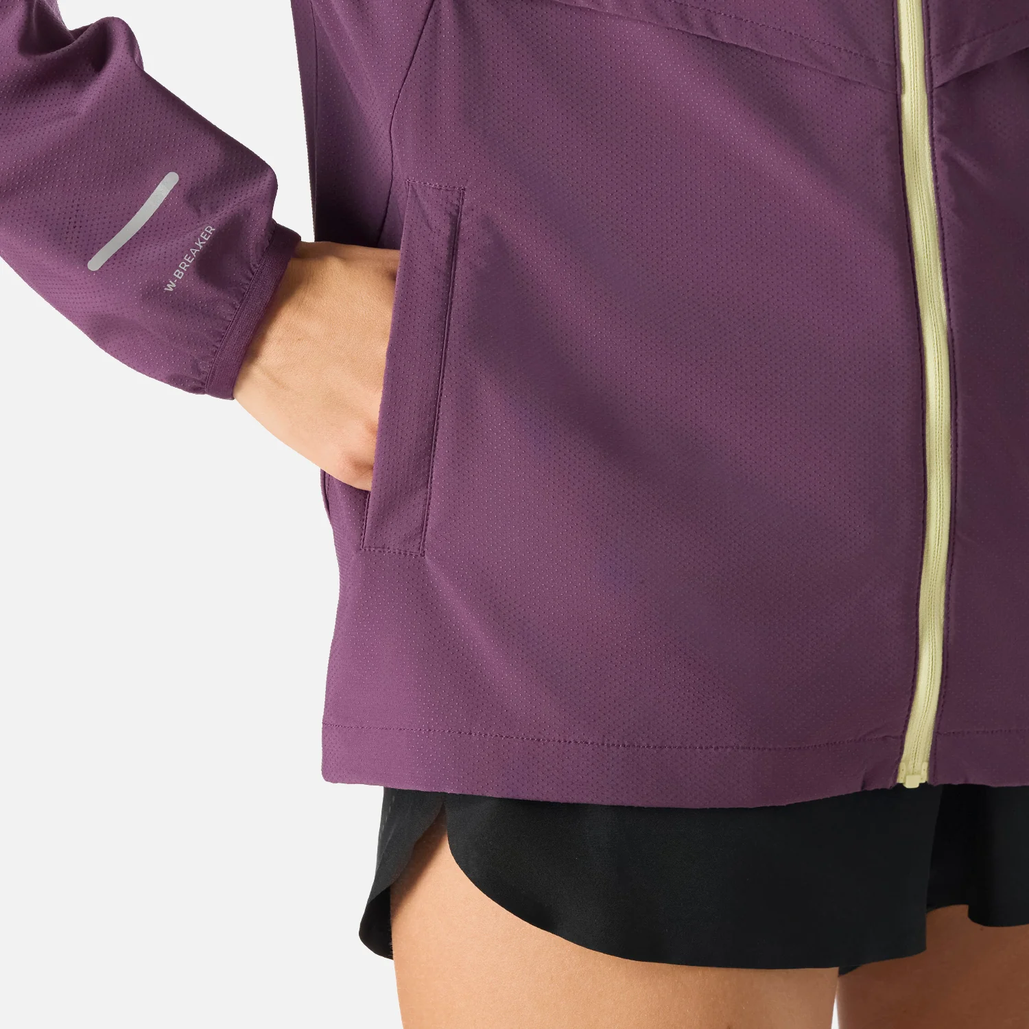 Chaqueta Mujer Built To Move Pro Windbreaker Jacket Morado Oscuro Vulcano - Image 6