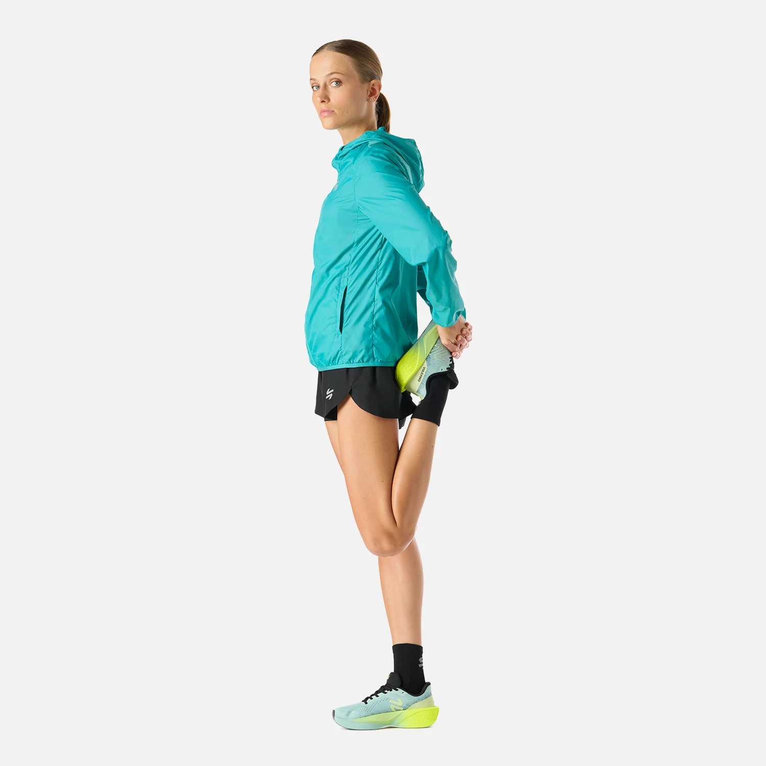Chaqueta Mujer Built To Move Windbreaker Jacket Turquesa Vulcano - Image 3