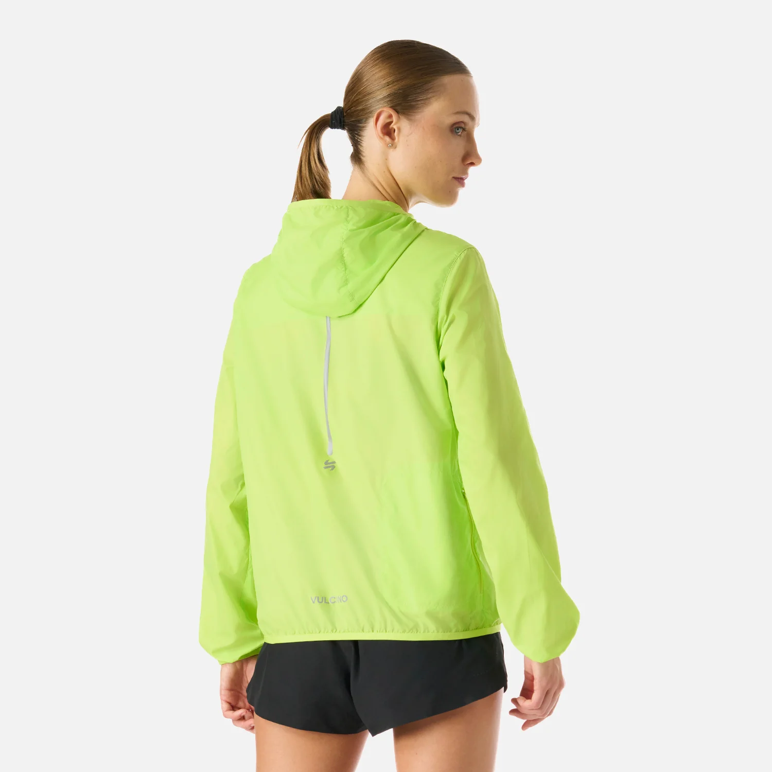 Chaqueta Mujer Built To Move Windbreaker Jacket Verde Lima Vulcano - Image 4