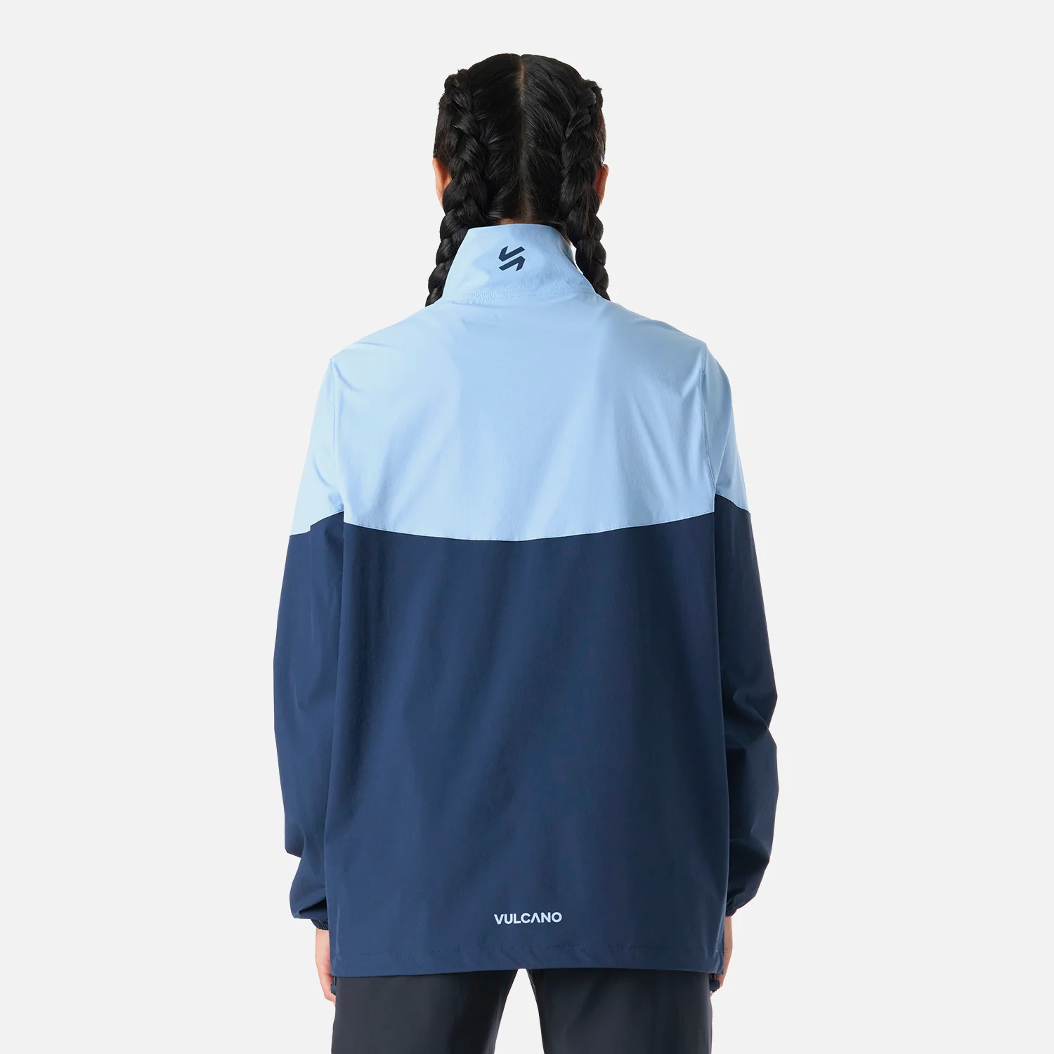 Chaqueta Mujer Tempo Full Zip Windbreaker Jacket Celeste Vulcano - Image 4