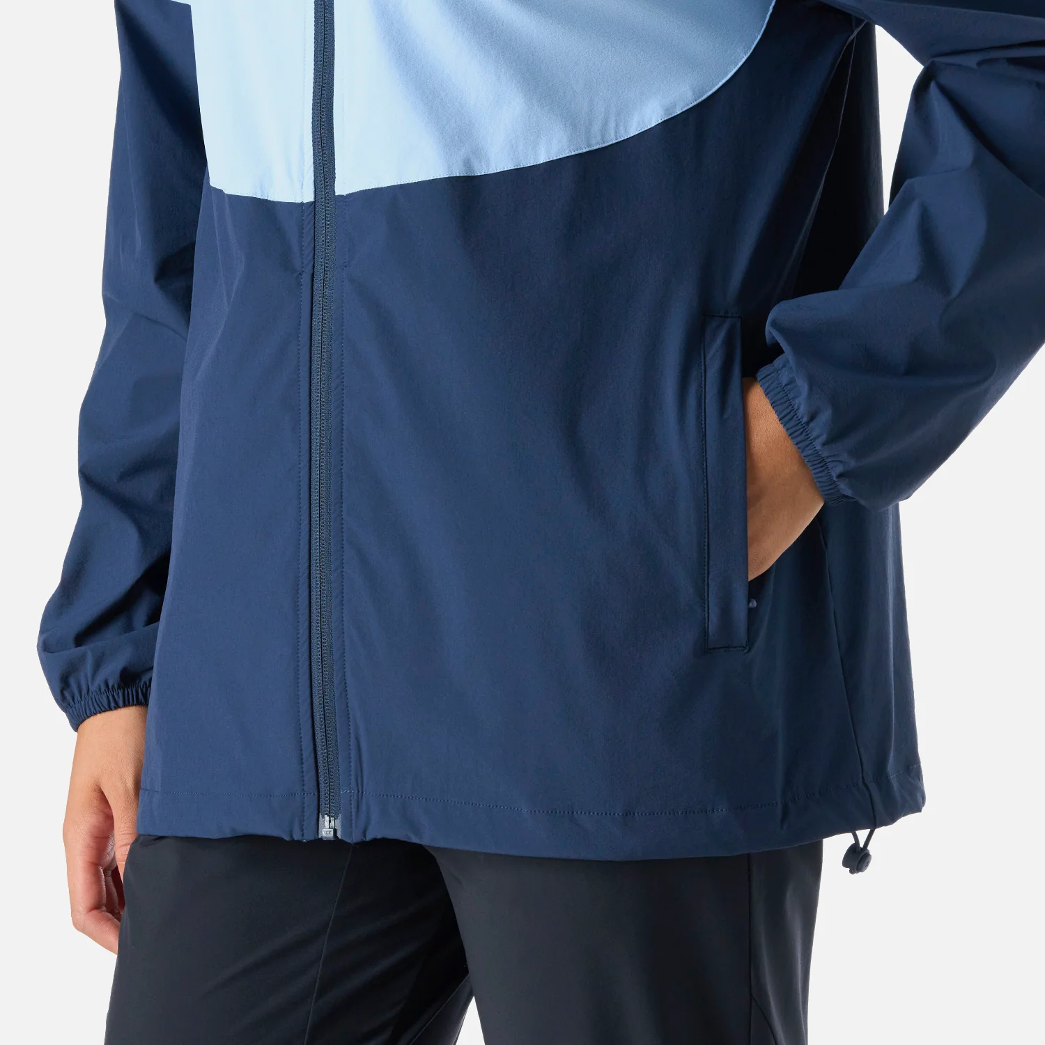 Chaqueta Mujer Tempo Full Zip Windbreaker Jacket Celeste Vulcano - Image 5