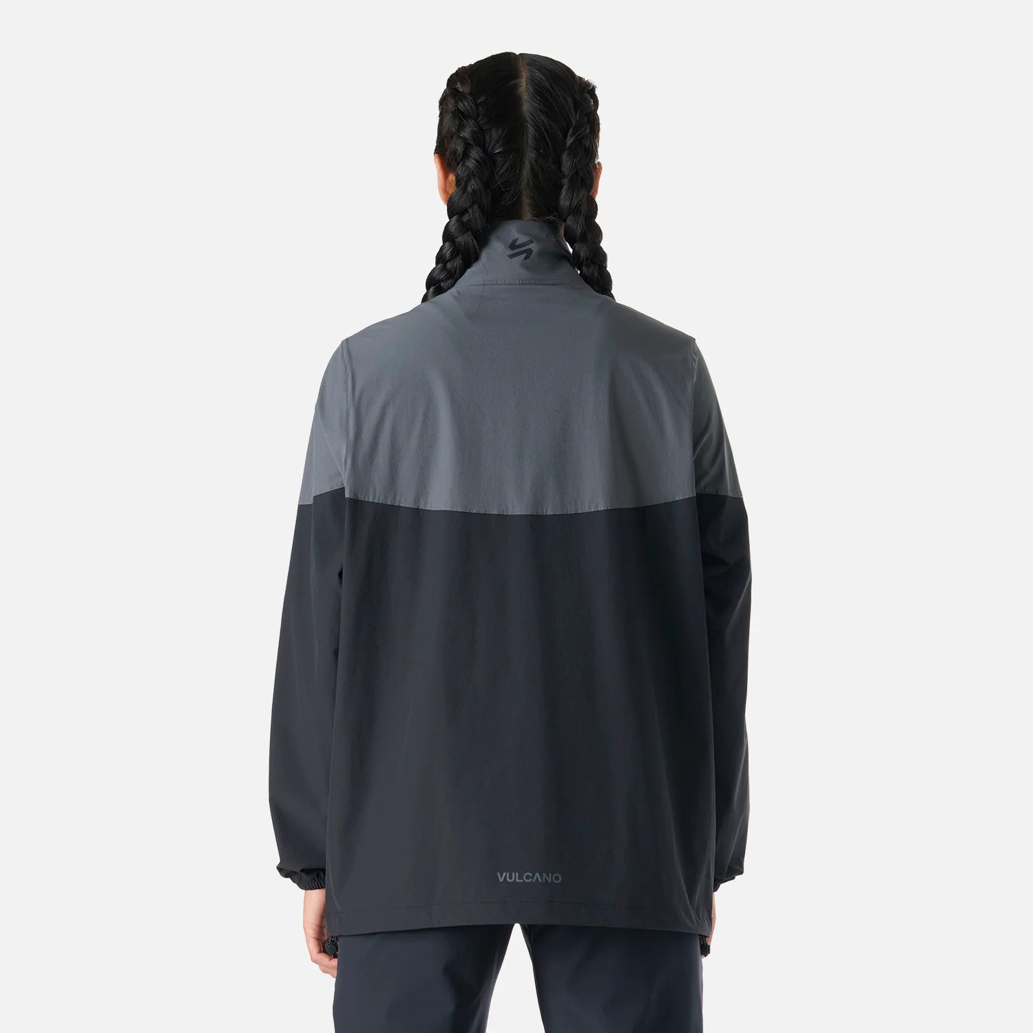 Chaqueta Mujer Tempo Full Zip Windbreaker Jacket Negro Vulcano - Image 4