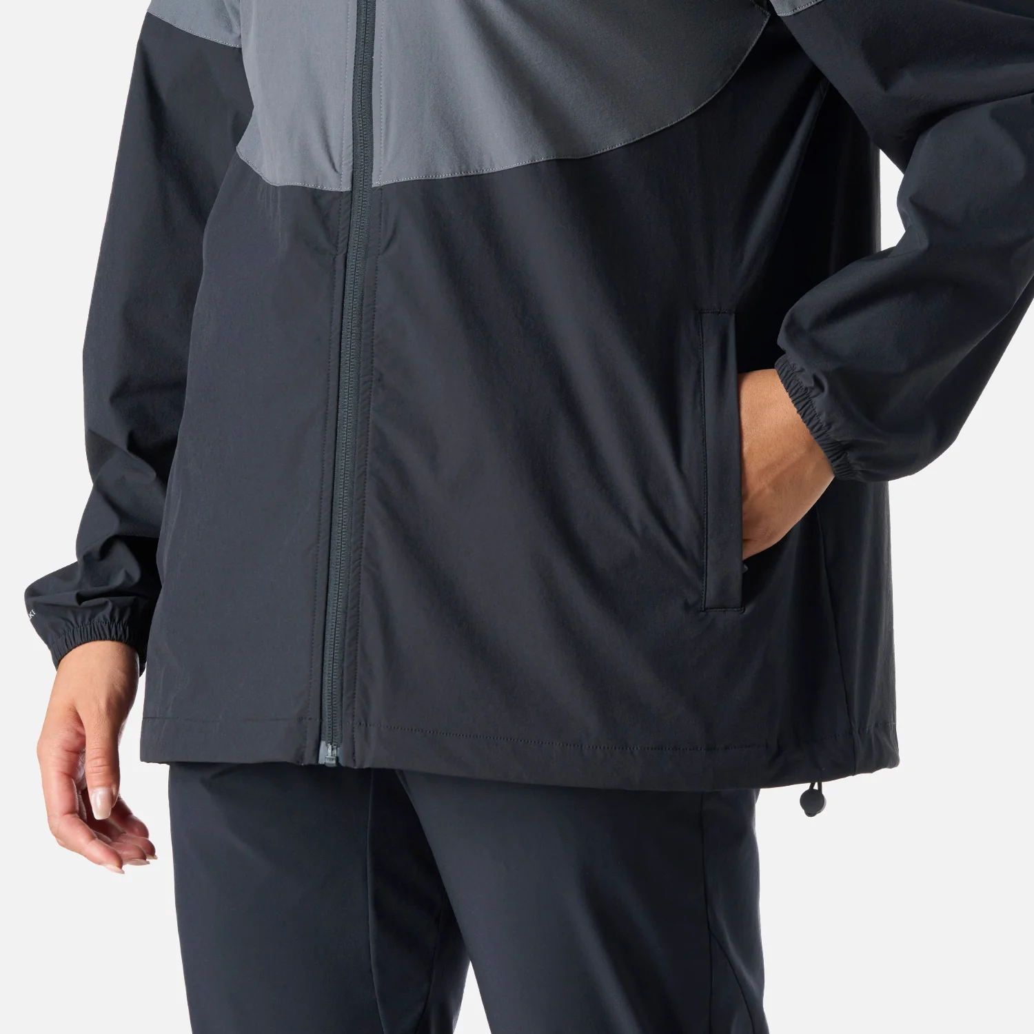 Chaqueta Mujer Tempo Full Zip Windbreaker Jacket Negro Vulcano - Image 6