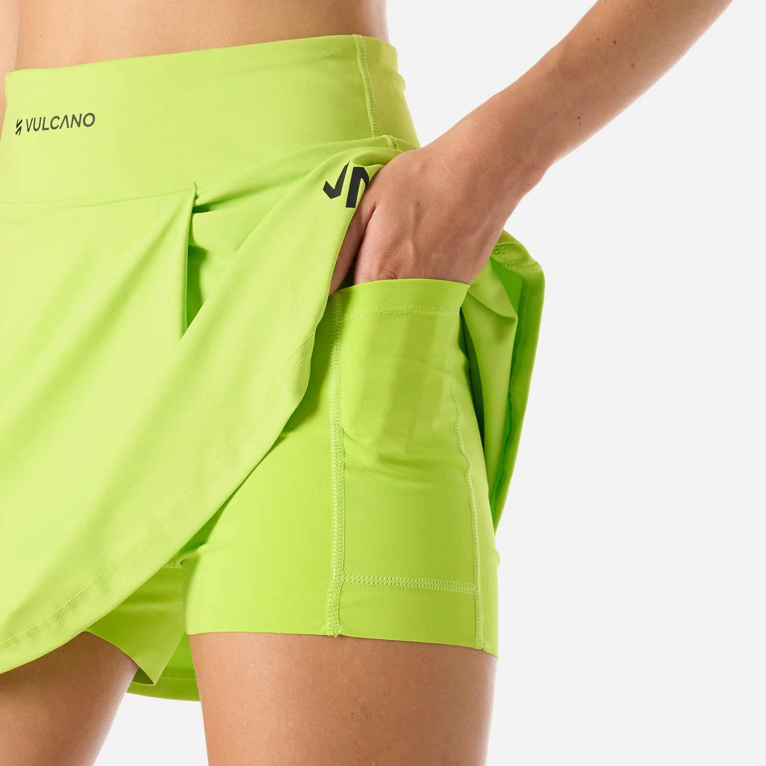 Falda Mujer Tempo Skirt Verde Lima Vulcano - Image 6
