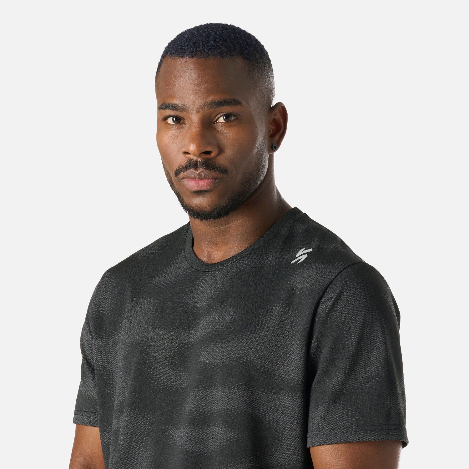 Polera Hombre Built To Move Pro T-Shirt Negro Vulcano - Image 5
