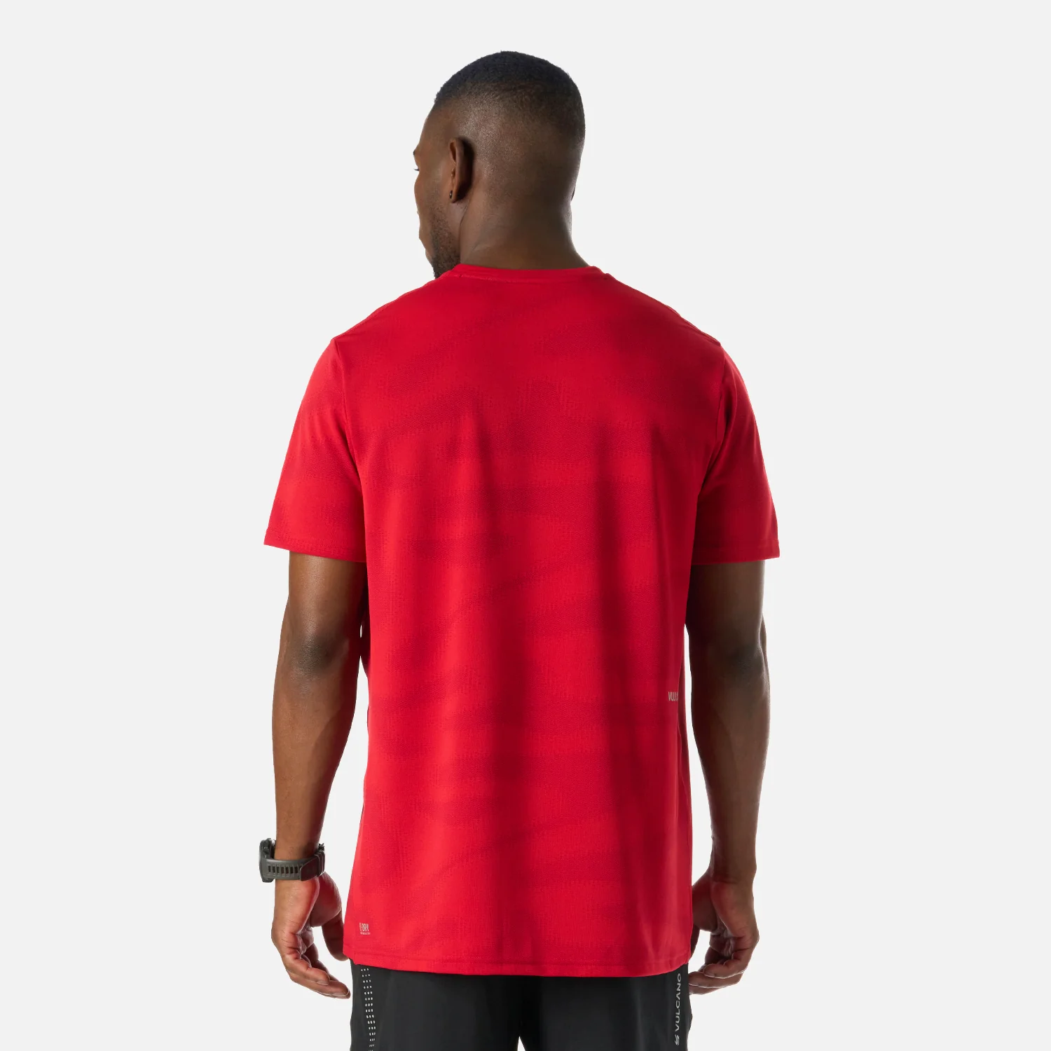 Polera Hombre Built To Move Pro T-Shirt Rojo Anaranjado Vulcano - Image 4
