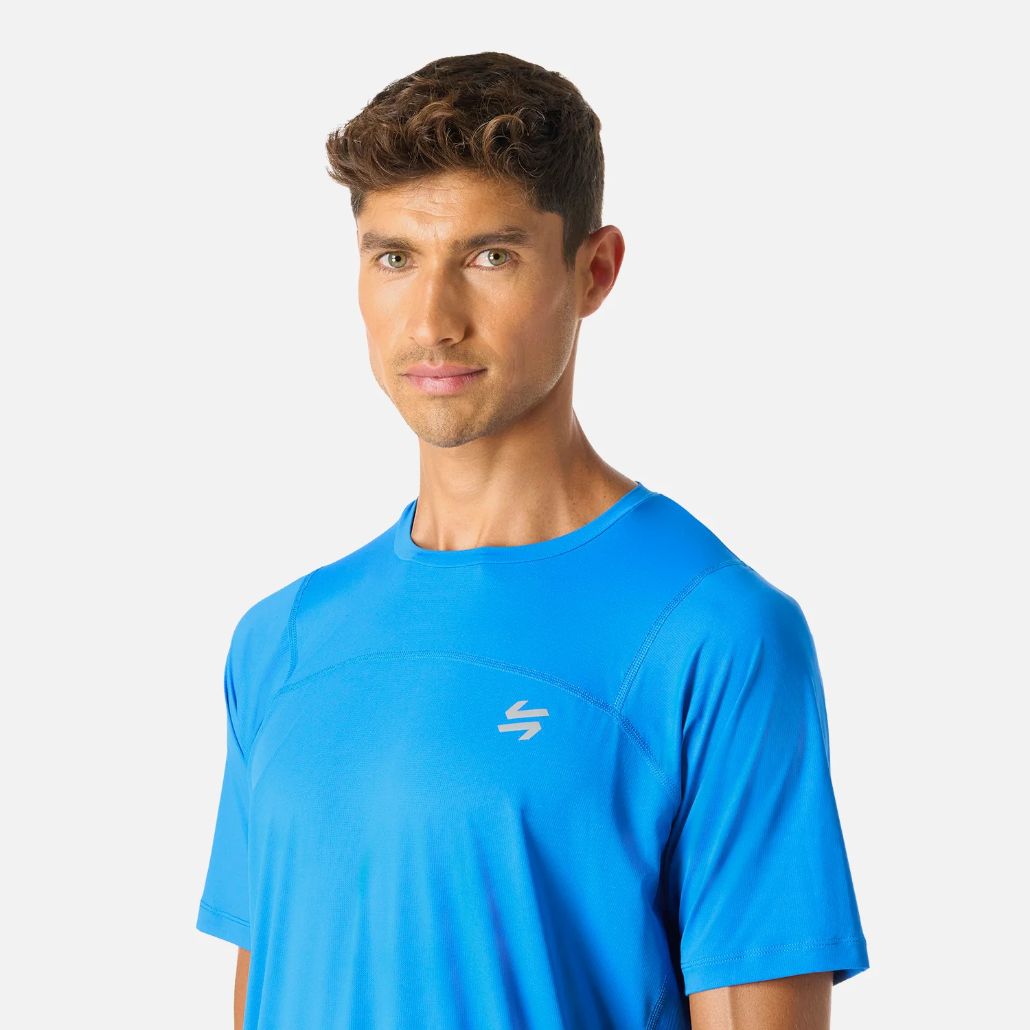 Polera Hombre Built To Move T-Shirt Azul Vulcano - Image 5