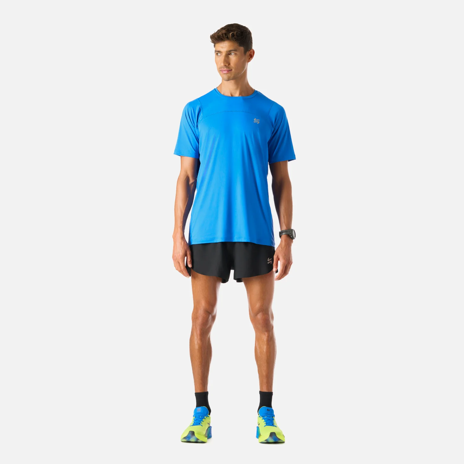 Polera Hombre Built To Move T-Shirt Azul Vulcano - Image 7