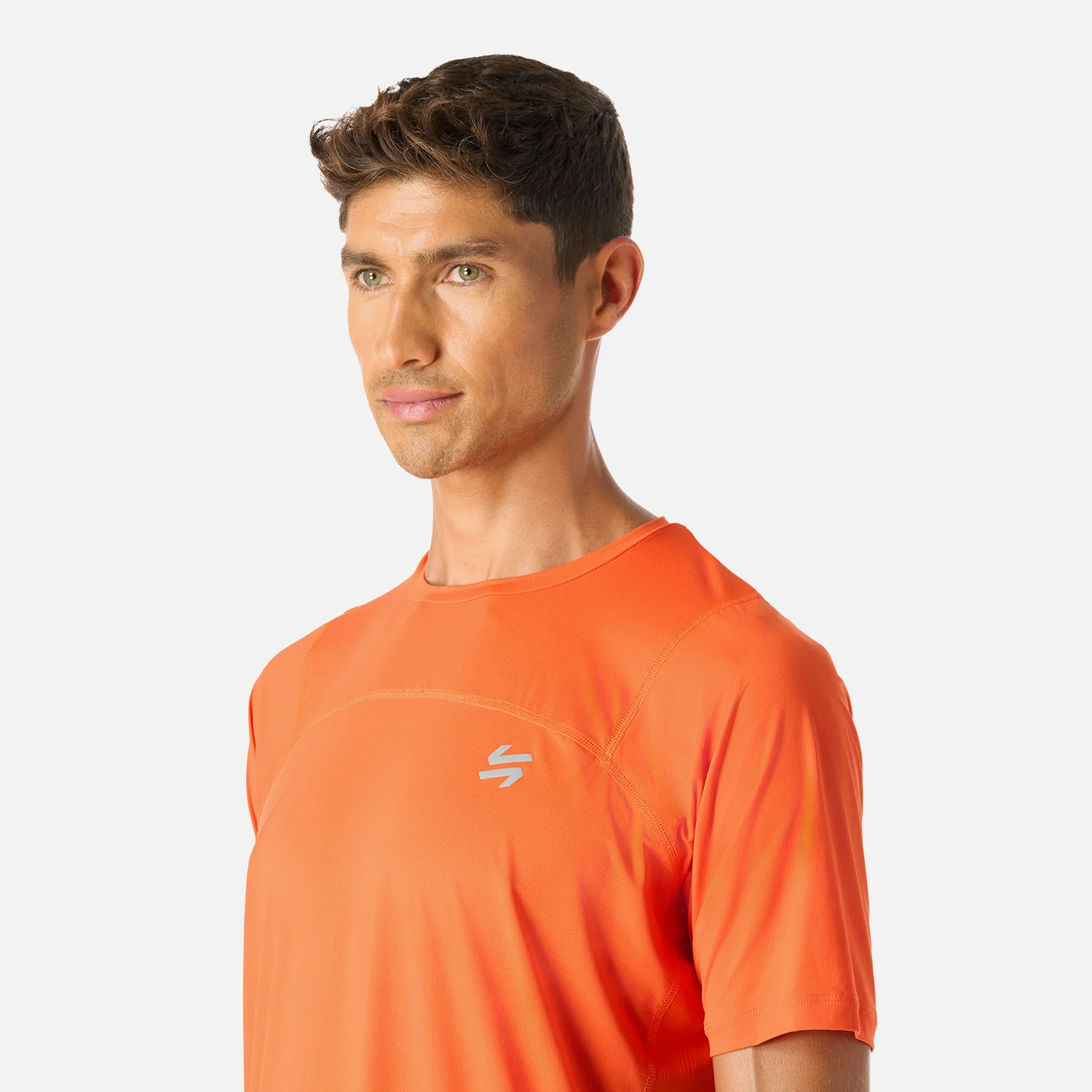 Polera Hombre Built To Move T-Shirt Naranjo Vulcano - Image 5