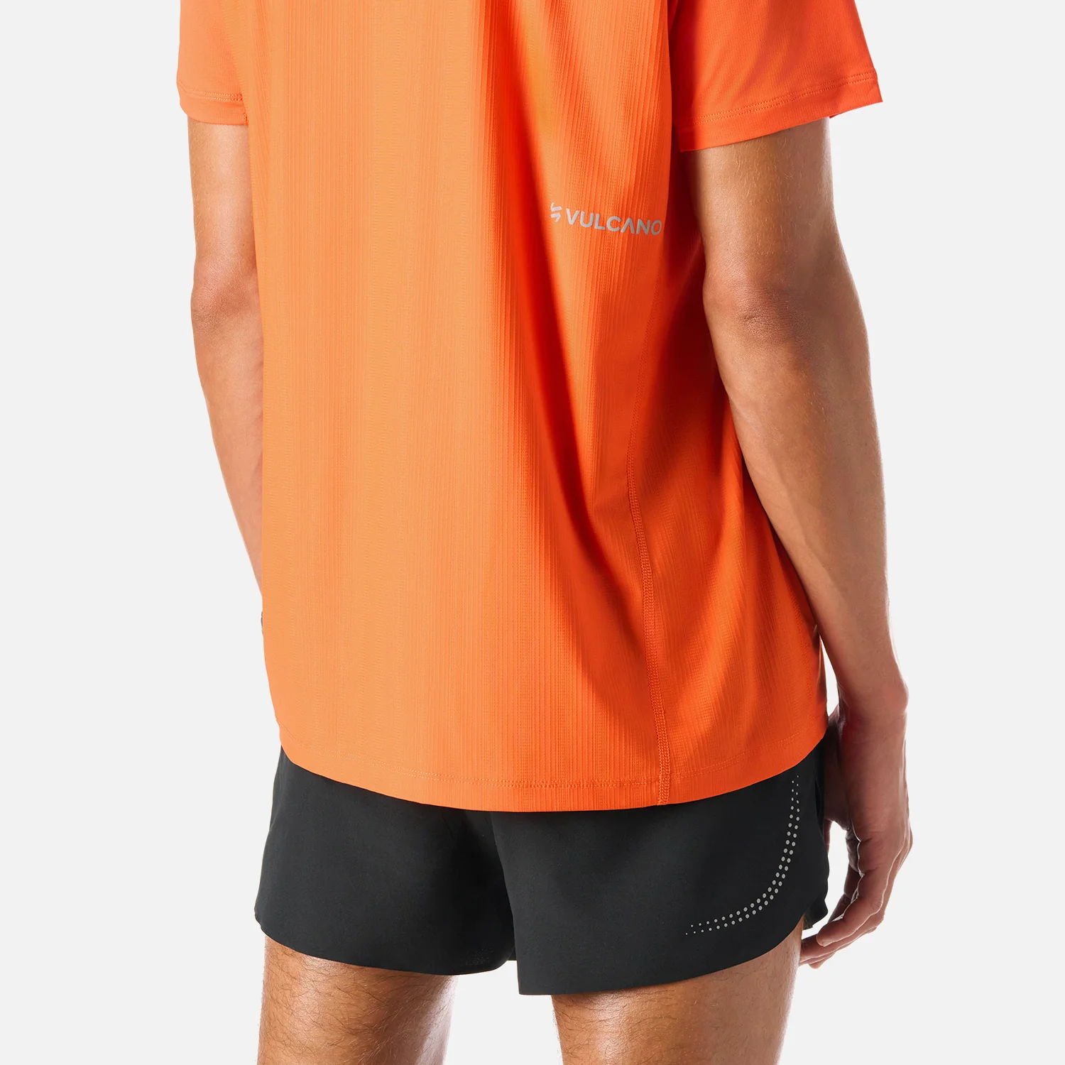 Polera Hombre Built To Move T-Shirt Naranjo Vulcano - Image 6