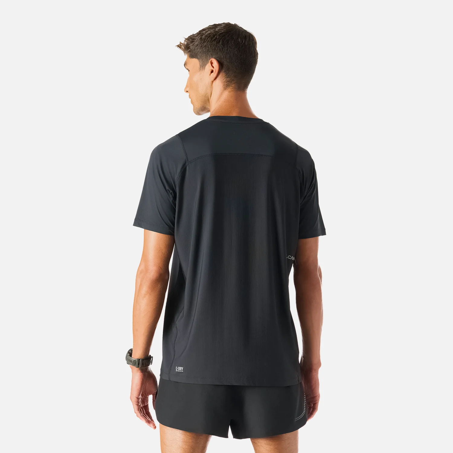 Polera Hombre Built To Move T-Shirt Negro Vulcano - Image 4