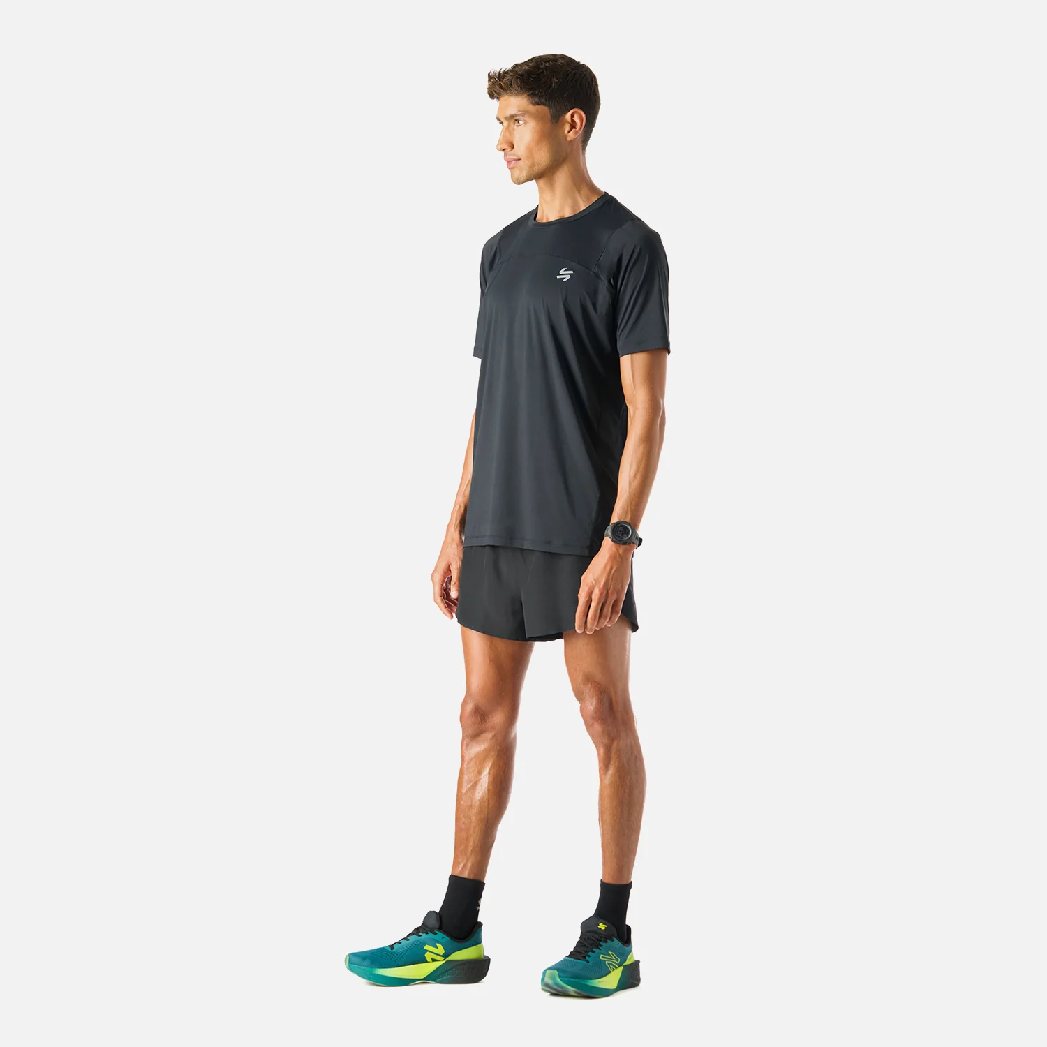 Polera Hombre Built To Move T-Shirt Negro Vulcano - Image 7