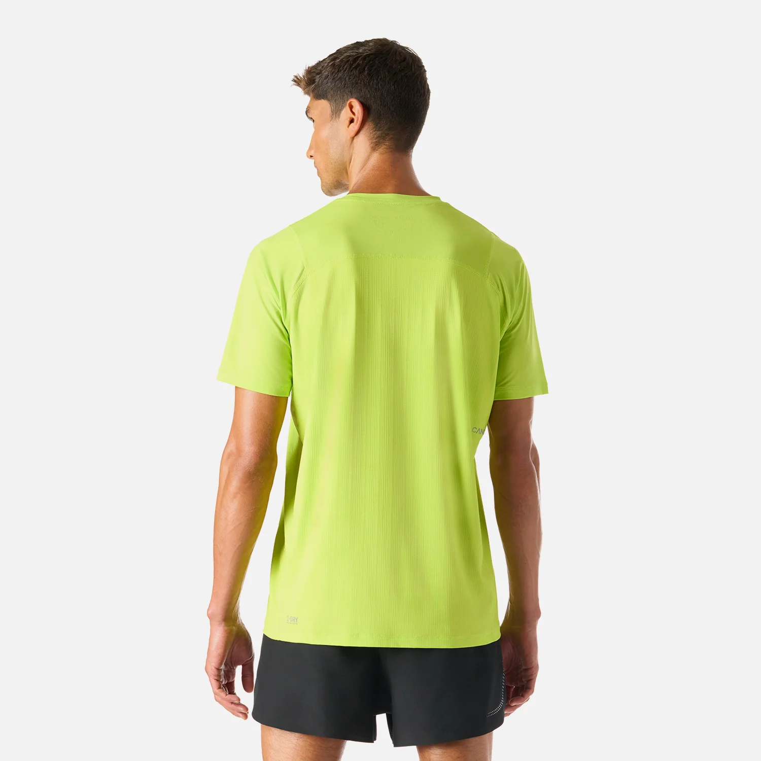 Polera Hombre Built To Move T-Shirt Verde Lima Vulcano - Image 4