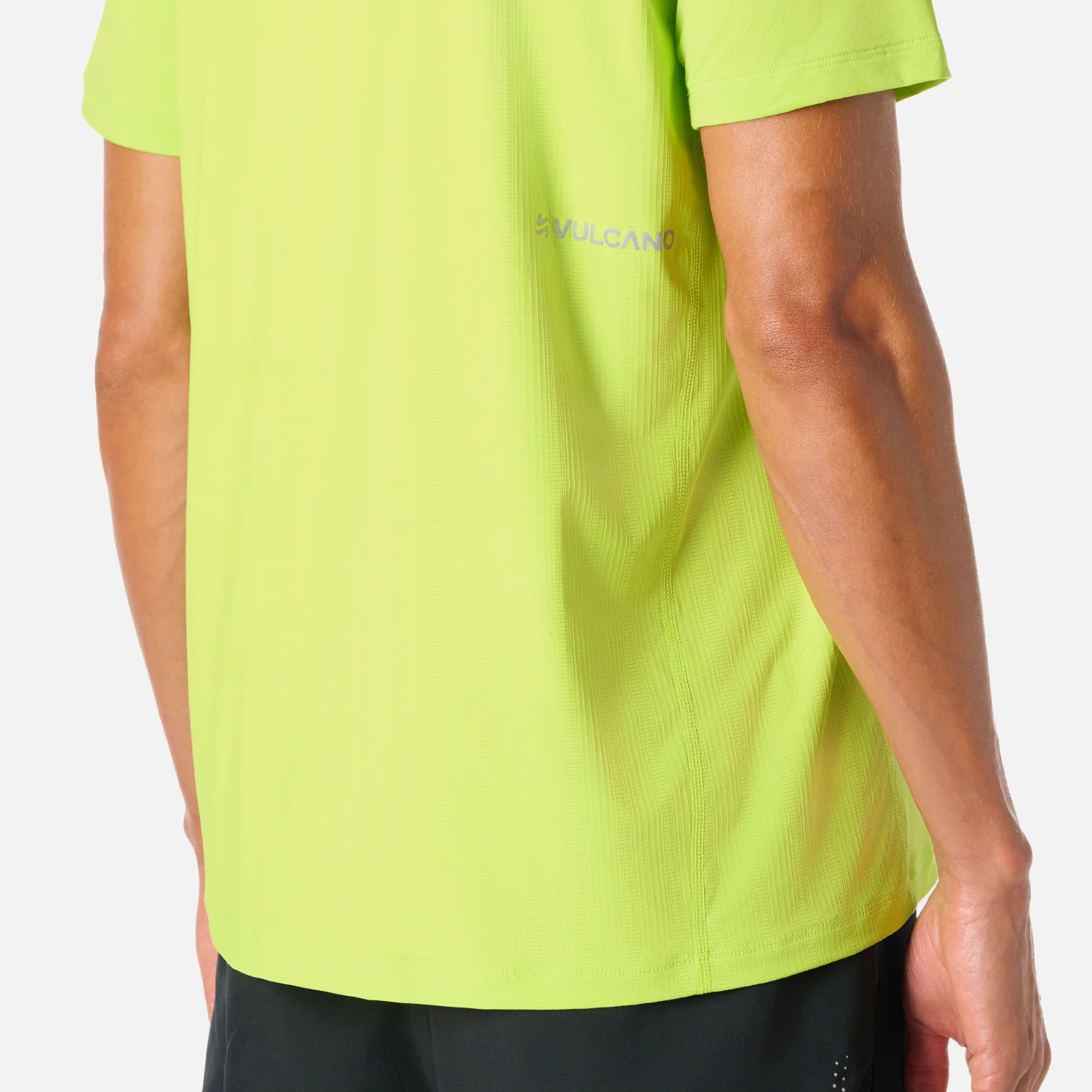 Polera Hombre Built To Move T-Shirt Verde Lima Vulcano - Image 6