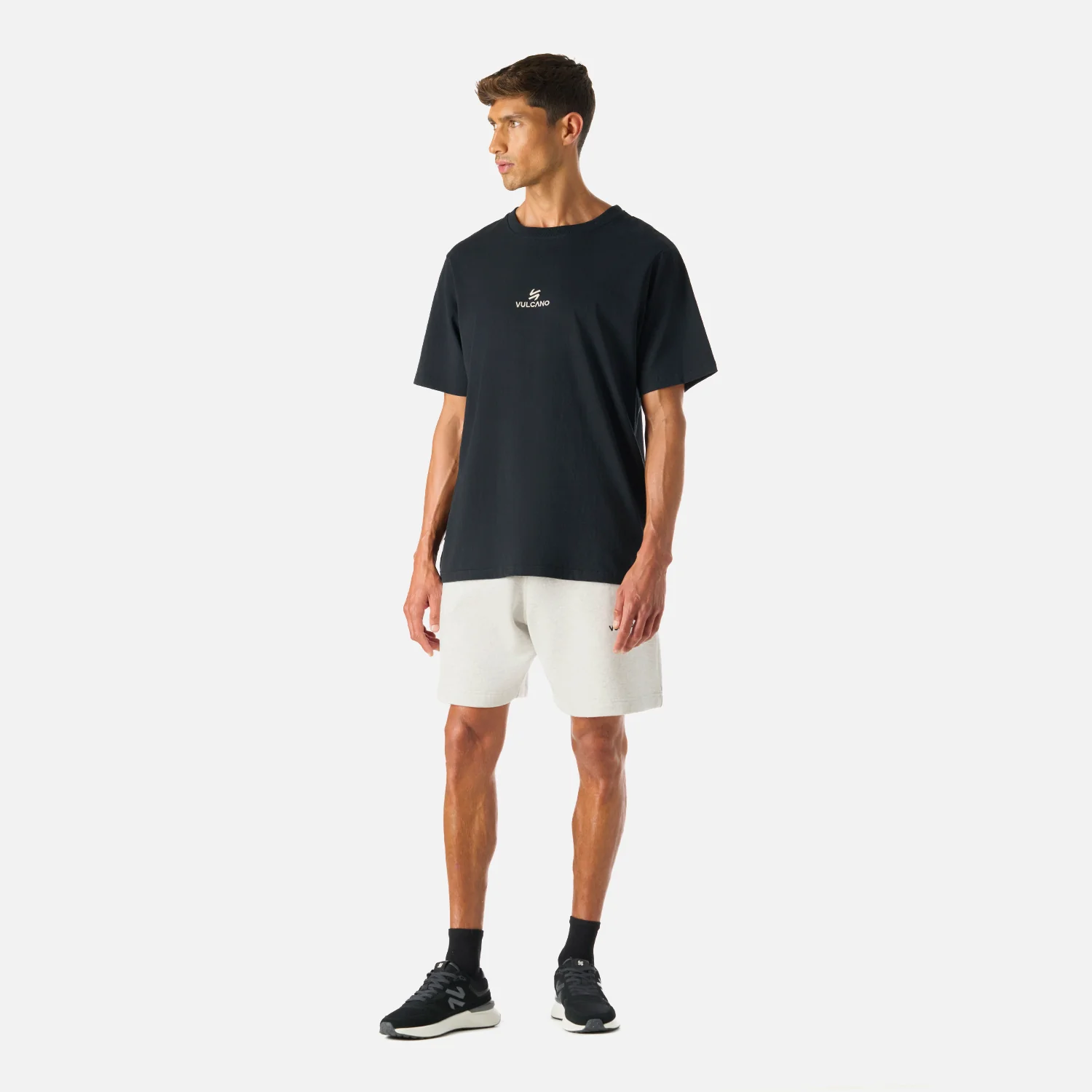 Polera Hombre Cool Down T-Shirt Negro Vulcano - Image 6