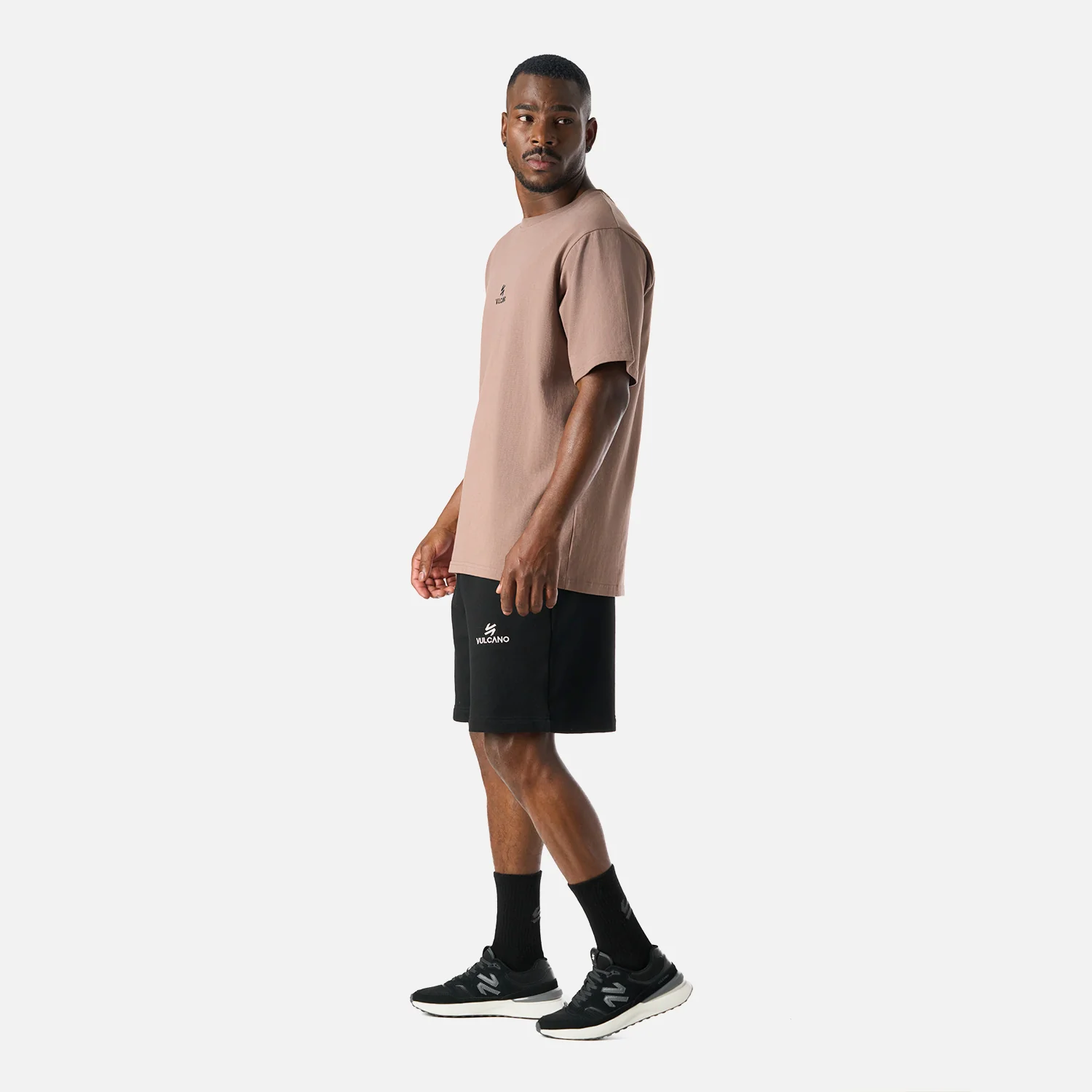 Polera Hombre Cool Down T-Shirt Taupe Vulcano - Image 3