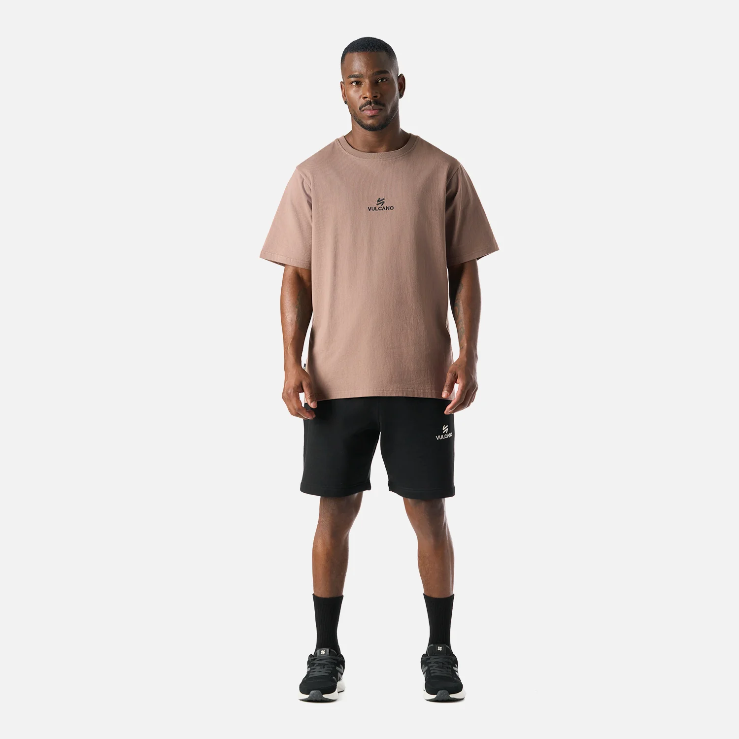 Polera Hombre Cool Down T-Shirt Taupe Vulcano - Image 6