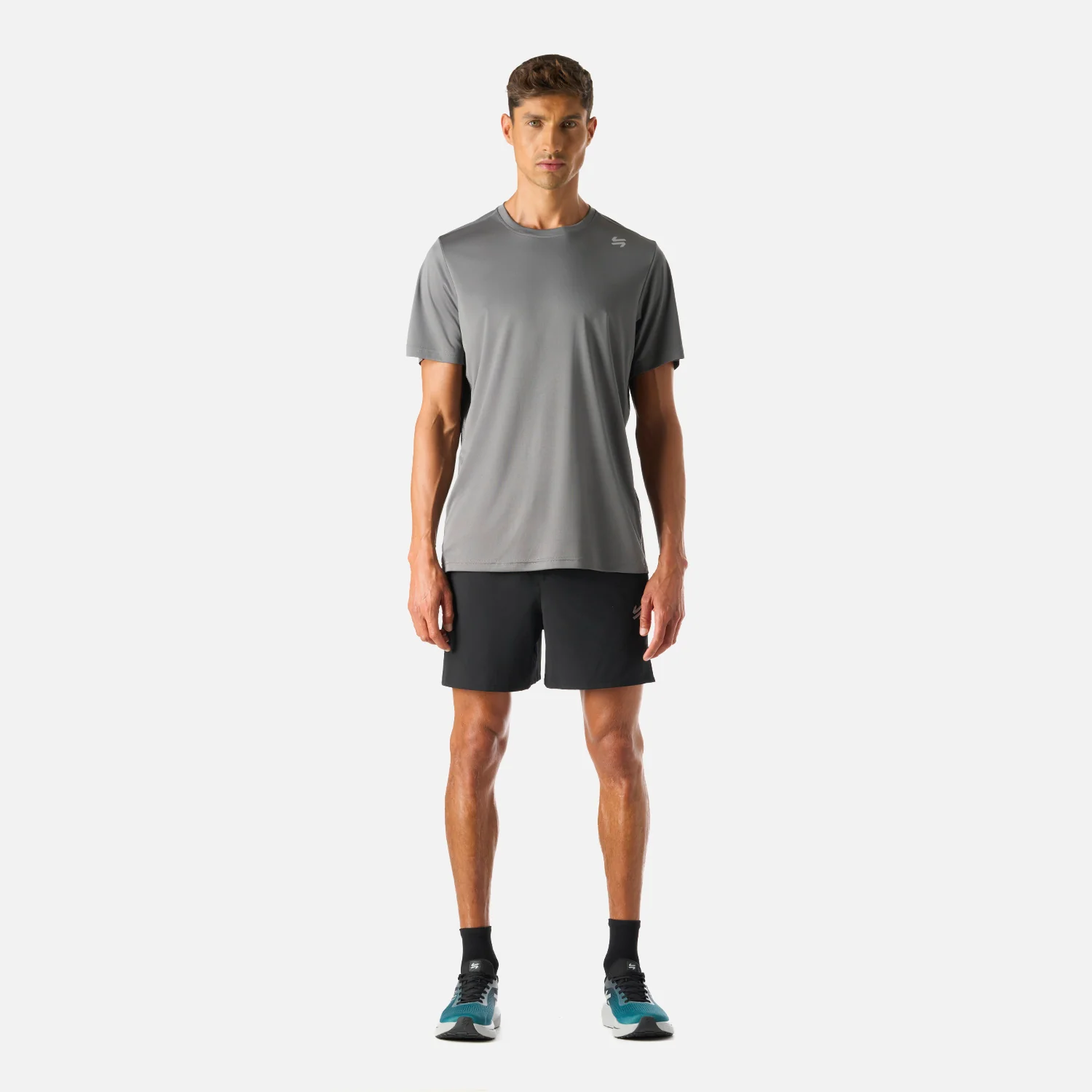 Polera Hombre Tempo Advanced T-Shirt Gris Medio Vulcano - Image 7