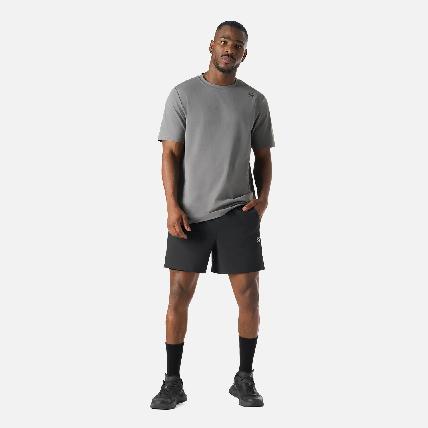 Polera Hombre Tempo T-Shirt Gris Medio Vulcano - Image 7