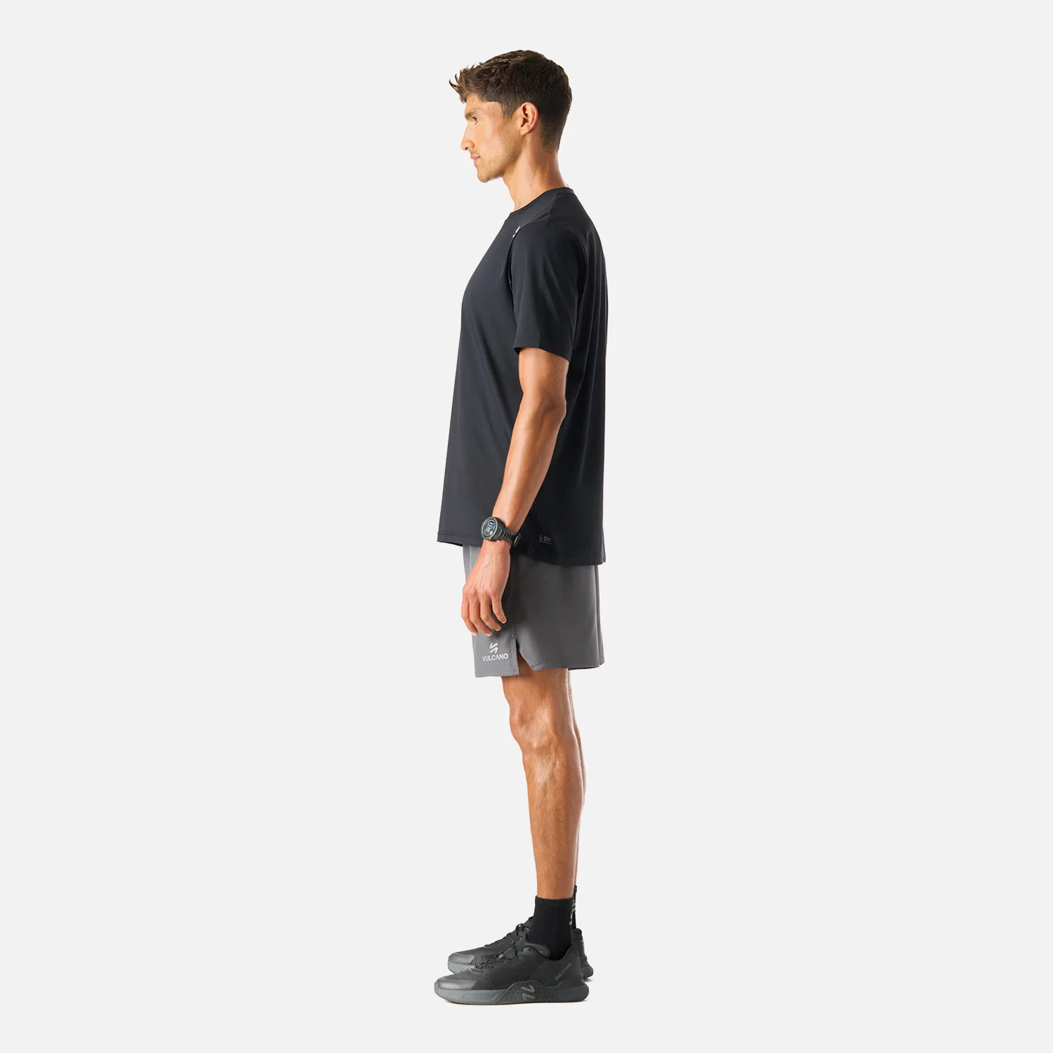 Polera Hombre Tempo T-Shirt Negro Vulcano - Image 3