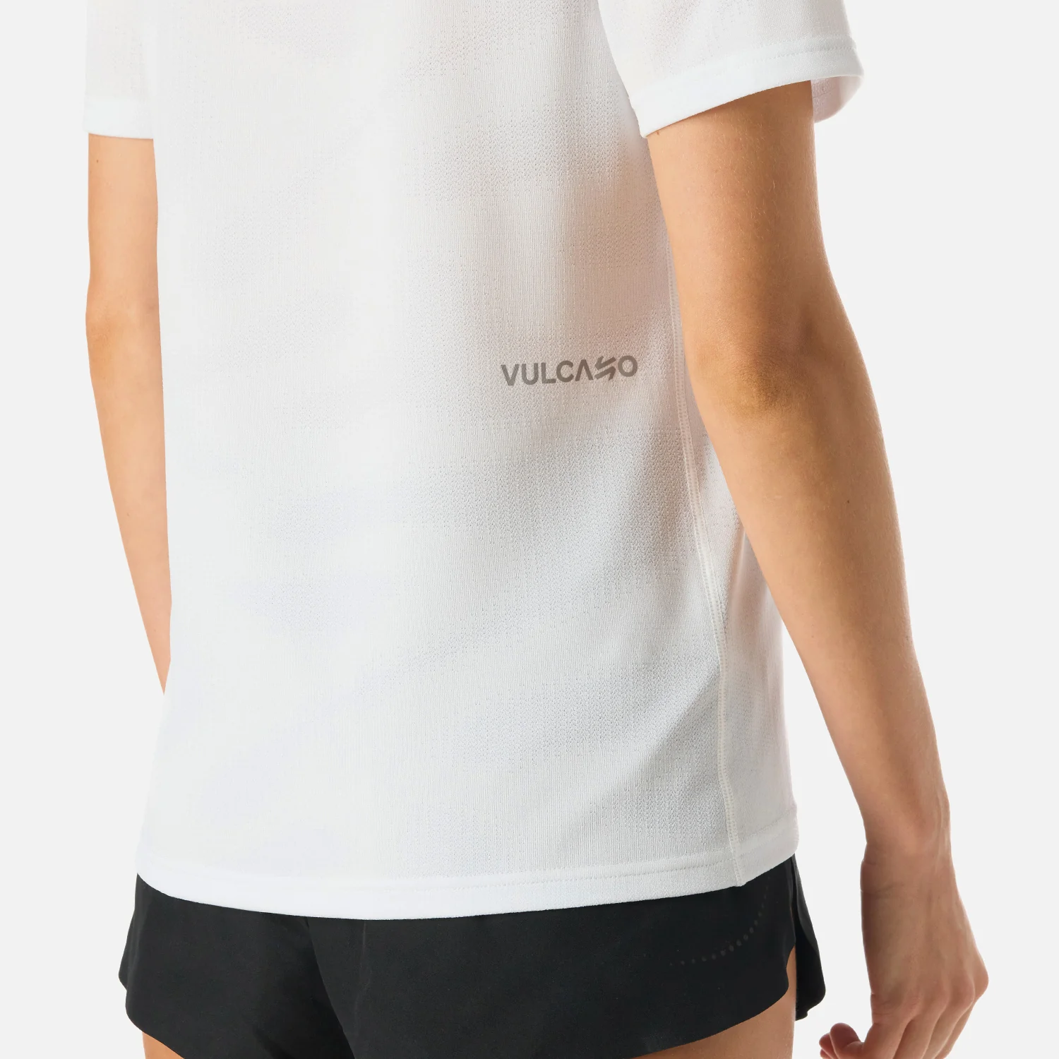 Polera Mujer Built To Move Pro T-Shirt Blanco Vulcano - Image 6