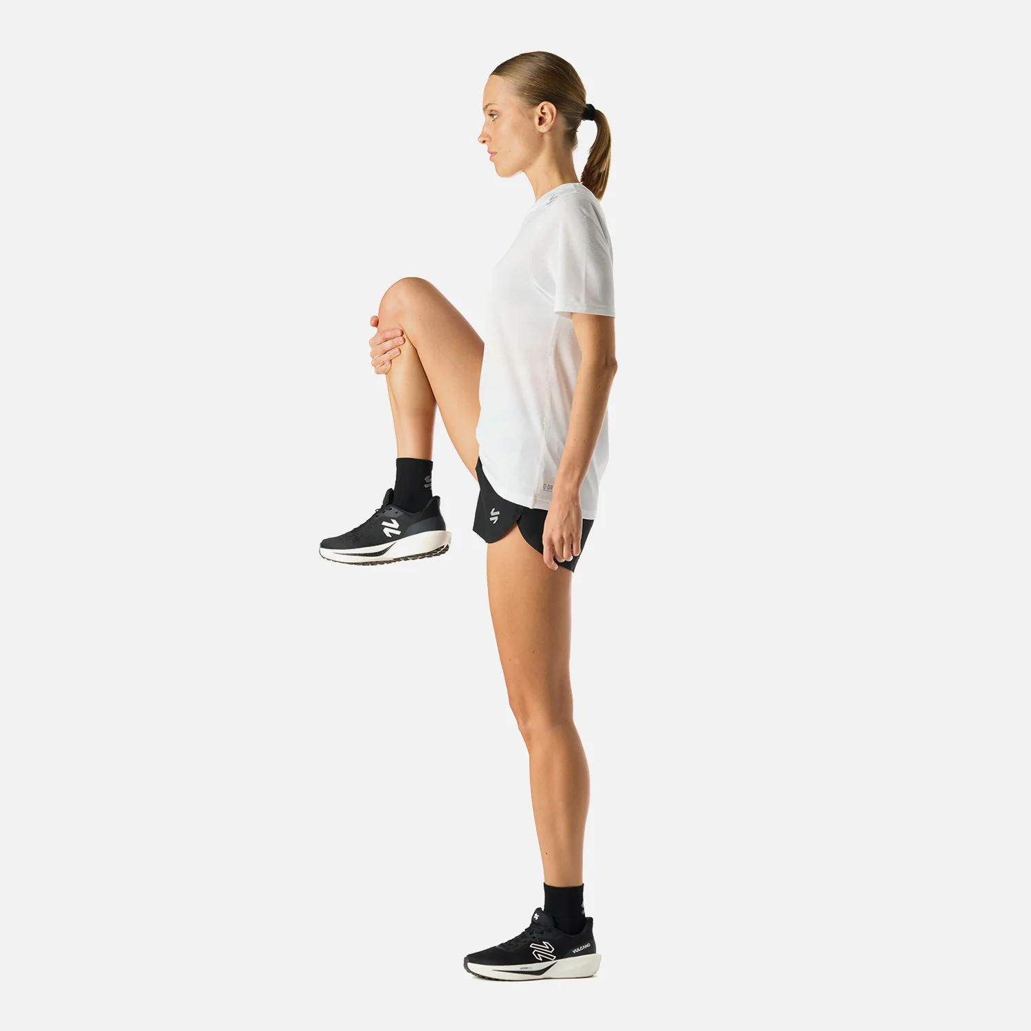 Polera Mujer Built To Move Pro T-Shirt Blanco Vulcano - Image 7