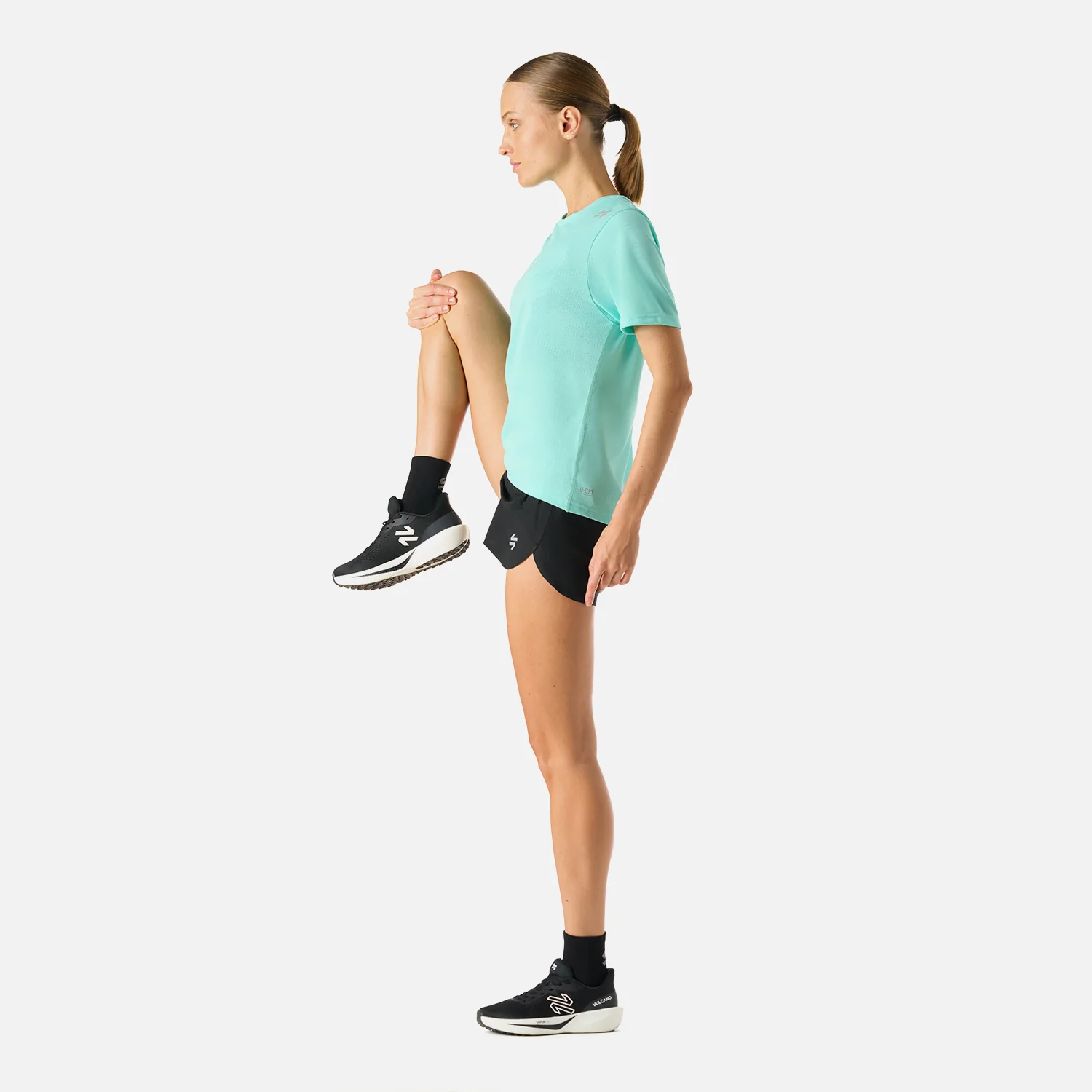 Polera Mujer Built To Move Pro T-Shirt Jade Vulcano - Image 3